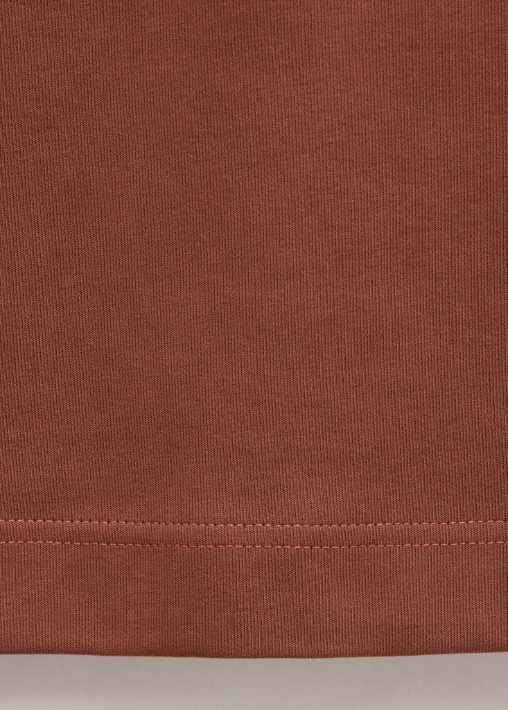 Oversized cotton t-shirt — Russet