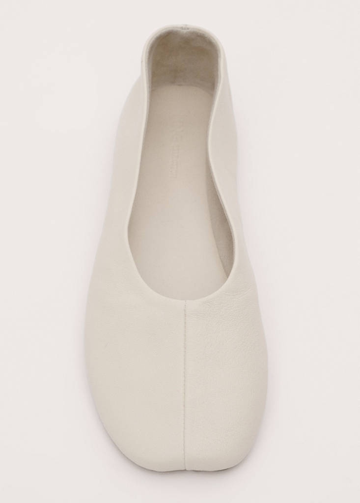 Leather ballet flats — Vanilla
