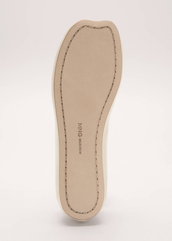 Leather ballet flats — Vanilla