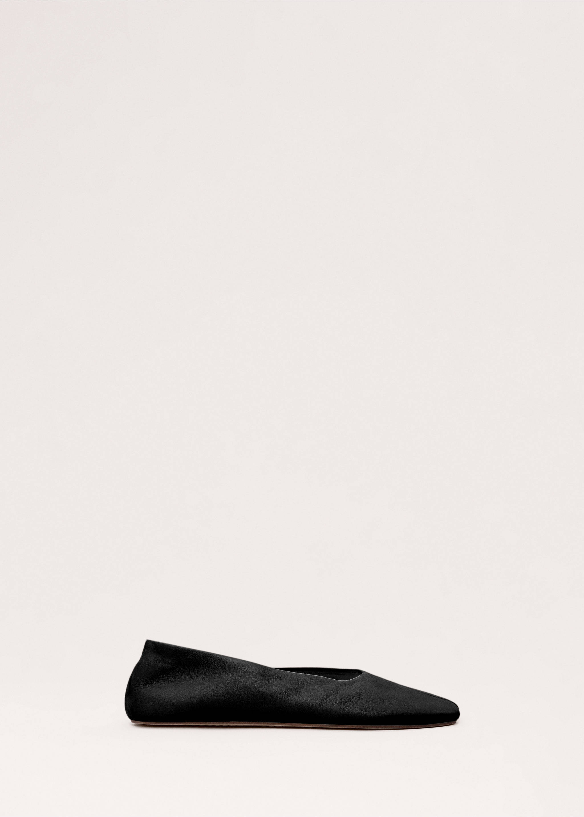 Leather ballet flats - Article without model, Black. Ref: 27014443-00.