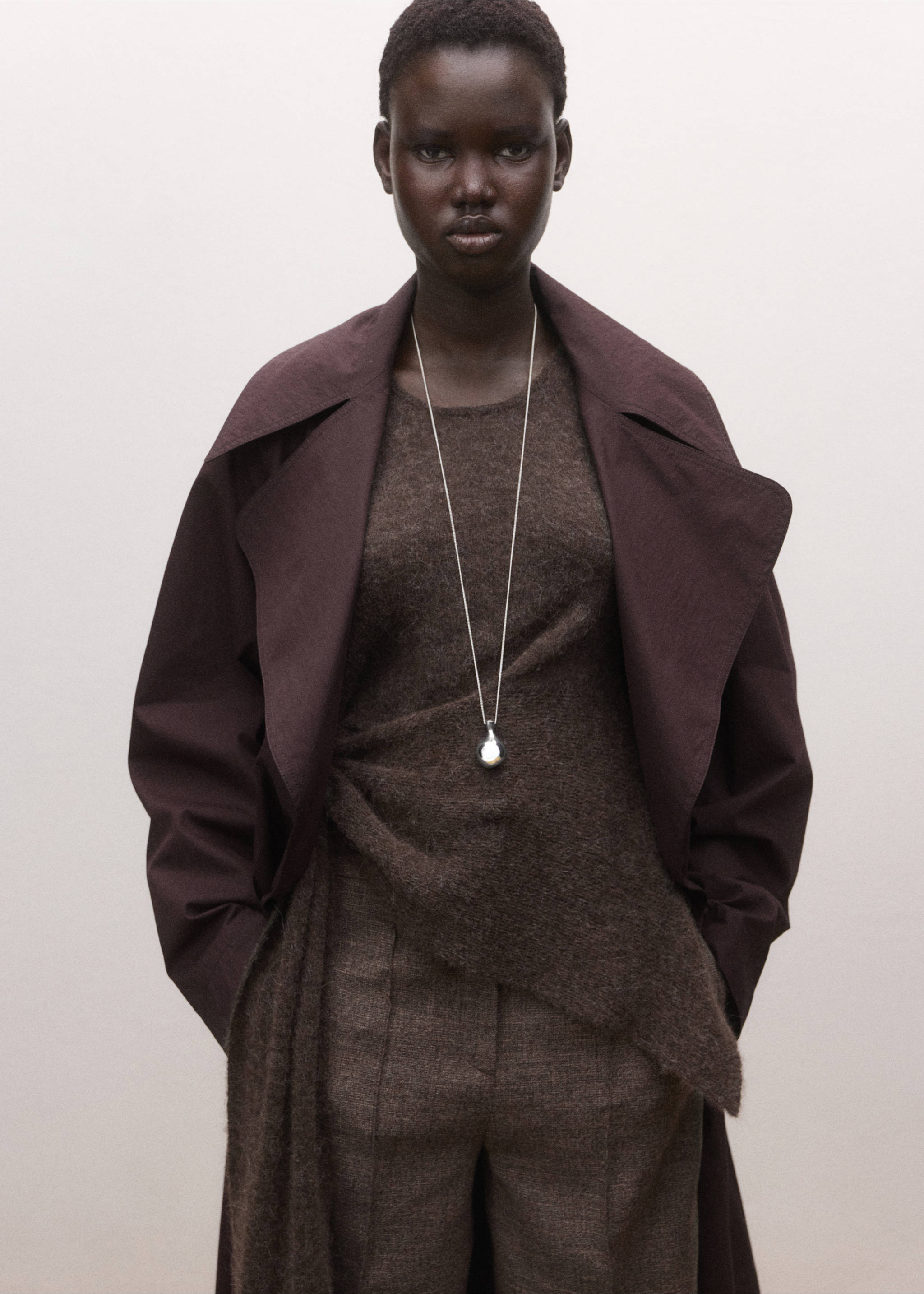 Sphere pendant necklace - Details of the article 9, Silver. Ref: 27014446-00.