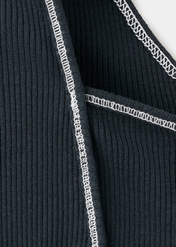 Seam detail T-shirt — Navy