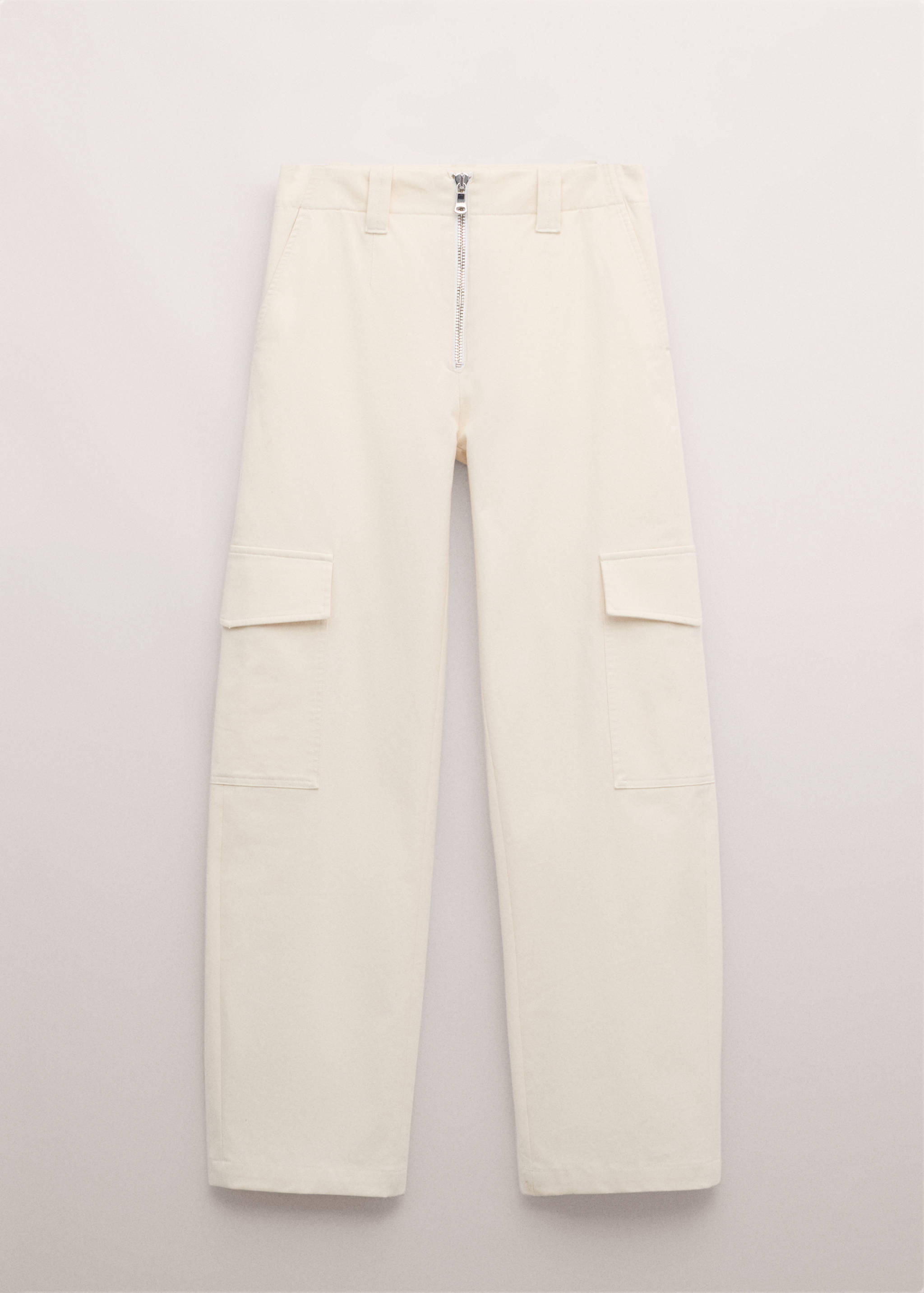 Брюки со средней посадкой и карманами-карго - Изделие без модели