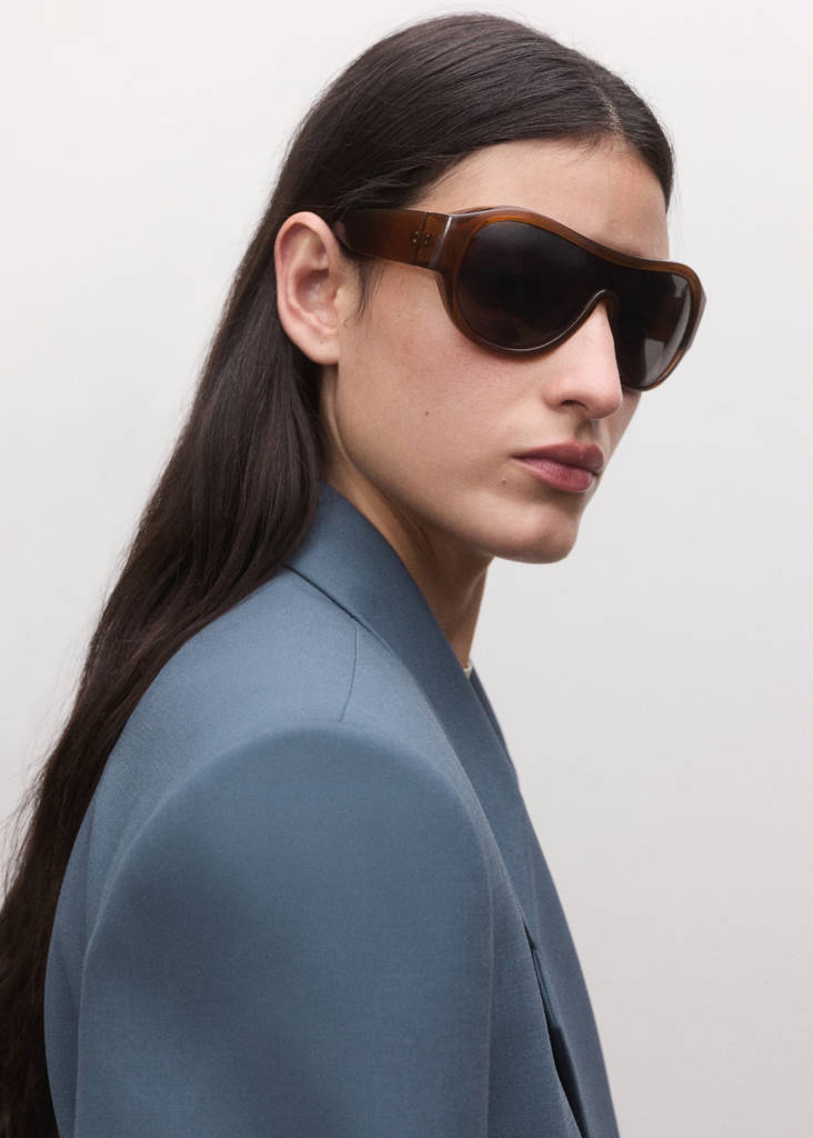Wool-blend suit blazer — Blue