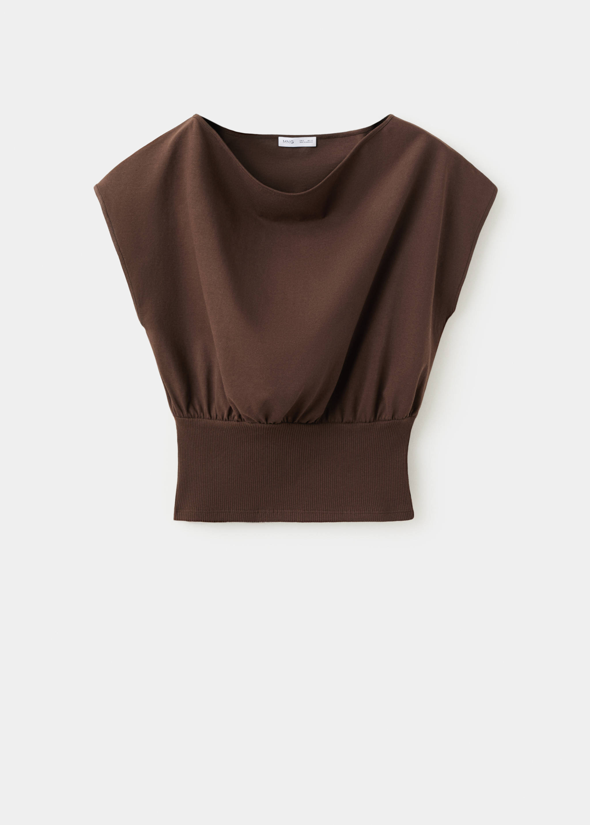 Gathered boat neck top - Article without model