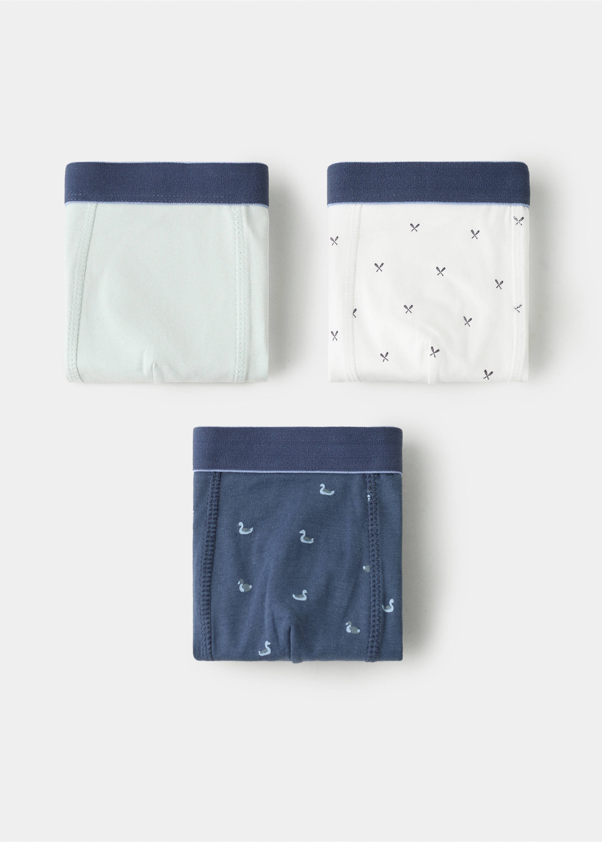 Pack 3 calzoncillos algodón combinados - Artículo sin modelo, Verde agua. Ref: 27014770-00.