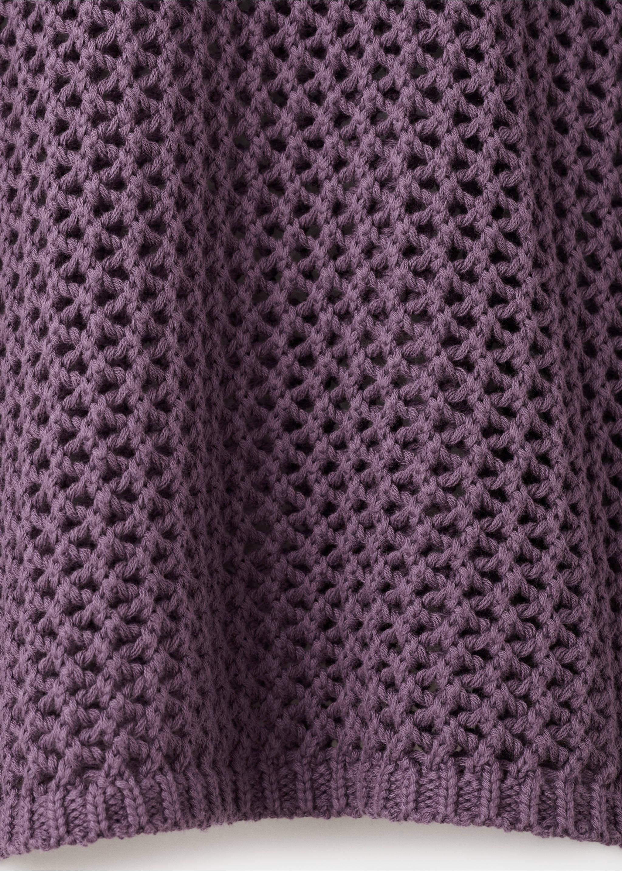 Πουλόβερ με πλέξη δαντέλα - Λεπτομέρεια του προϊόντος 0, Μωβ. Ref: 27014772-00.