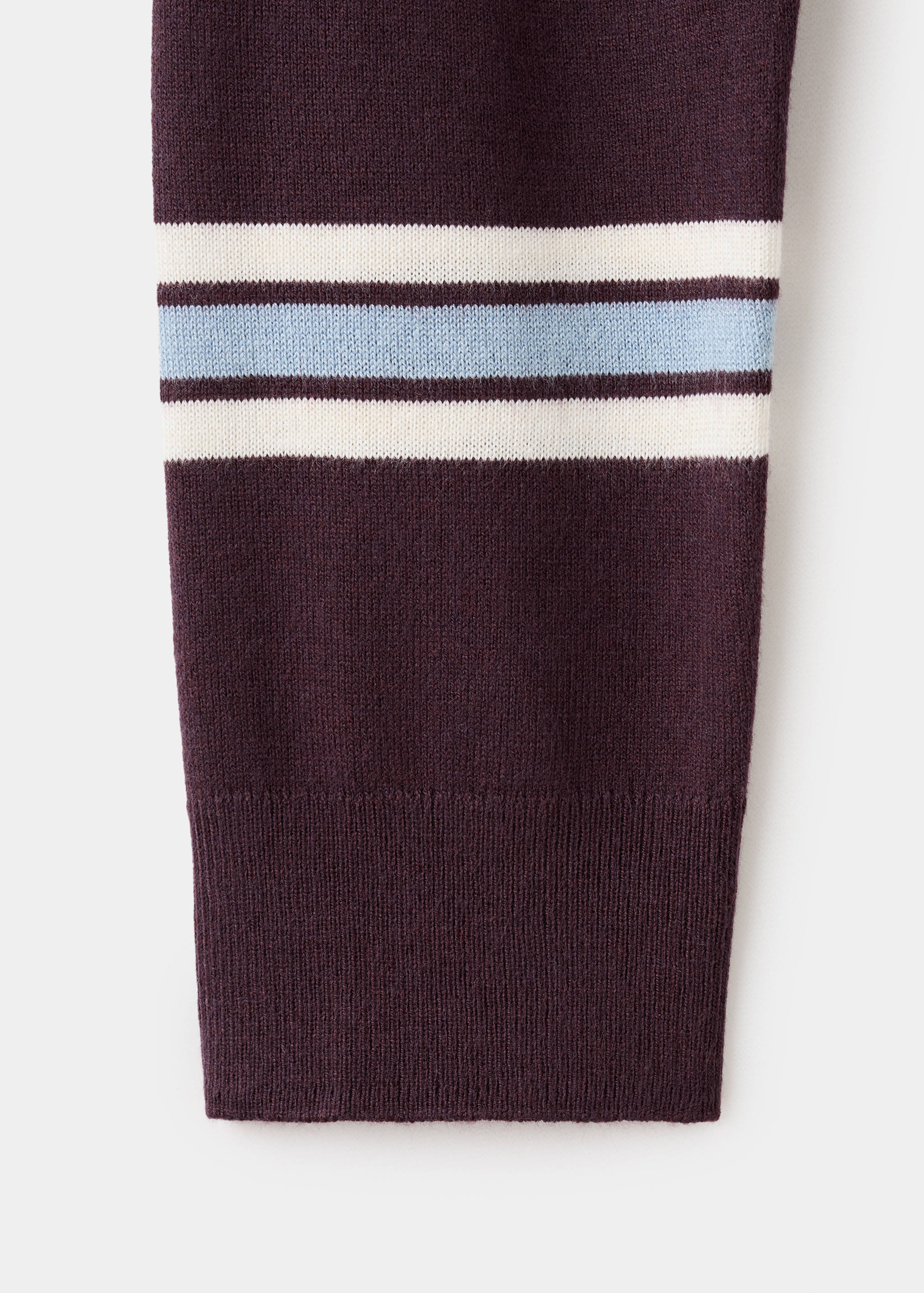 Striped fine knit sweater - Details of the article 0