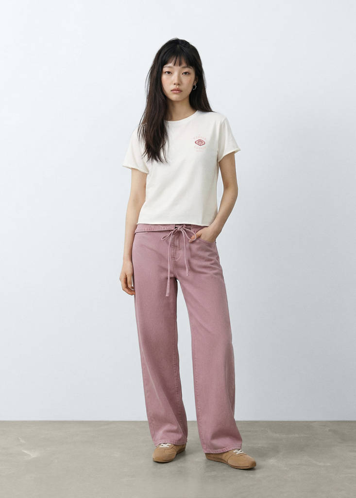 Printed cotton-blend t-shirt — Off White