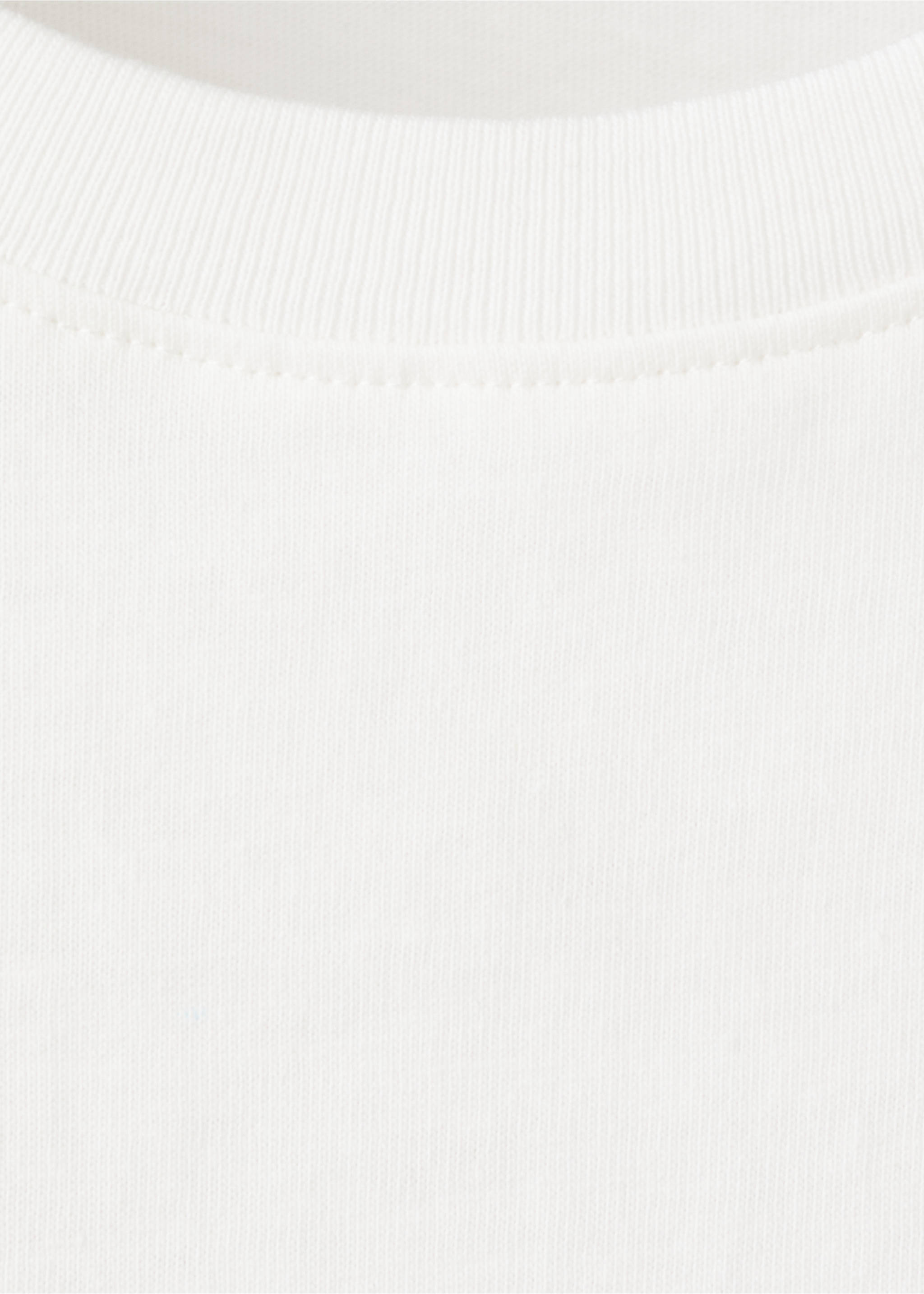 Printed cotton-blend t-shirt - Details of the article 8, Off White. Ref: 27014778-00.