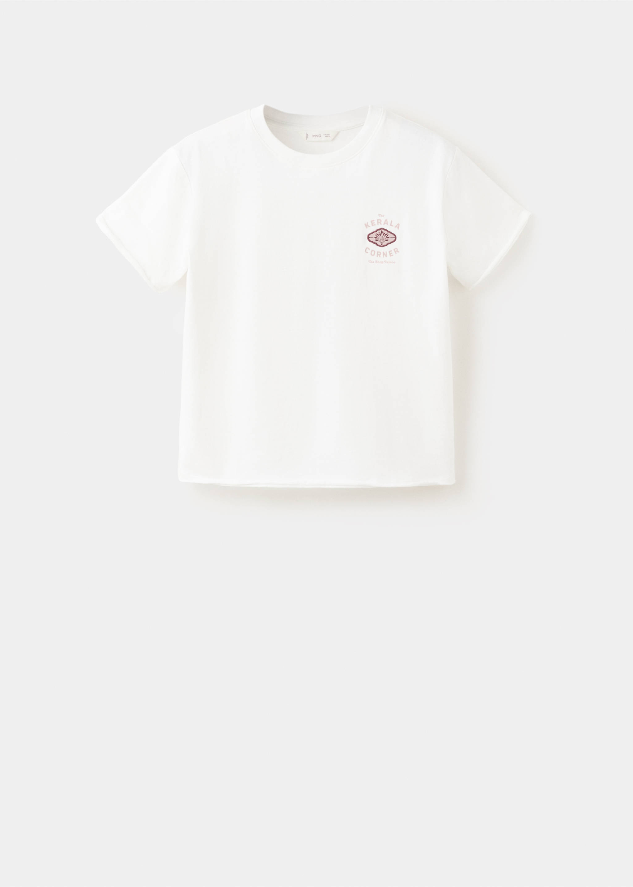 Printed cotton-blend t-shirt - Article without model, Off White. Ref: 27014778-00.