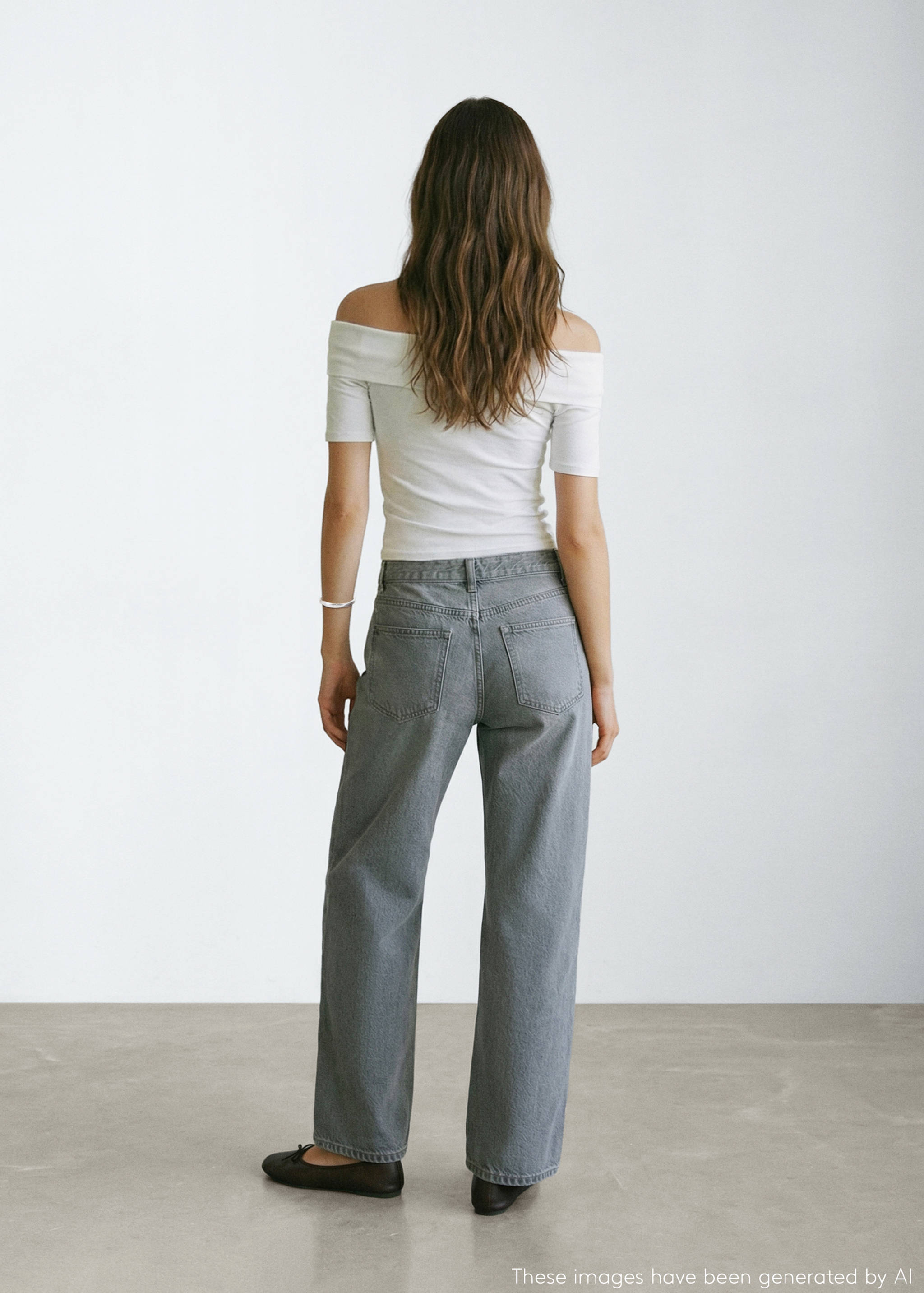 Топ с открытыми плечами - Обратная сторона изделия