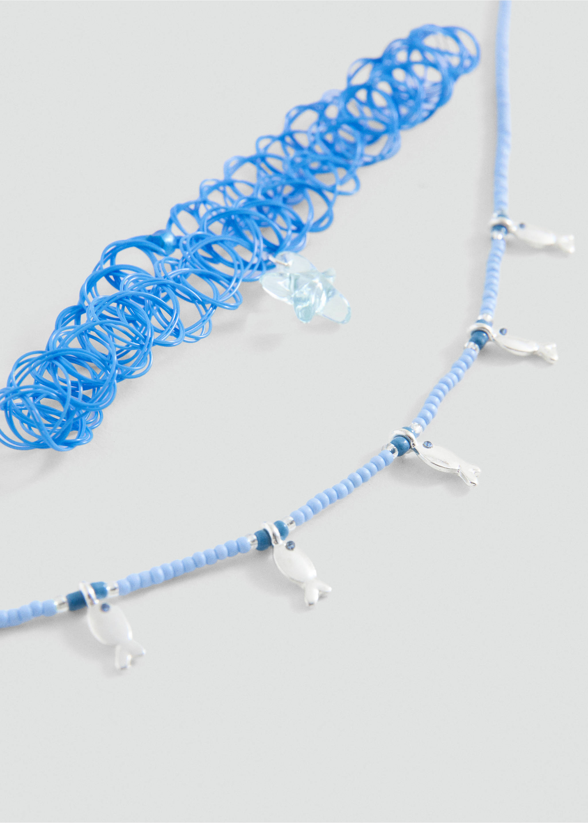 2 pack of necklaces - Medium plane, Blue. Ref: 27014783-00.