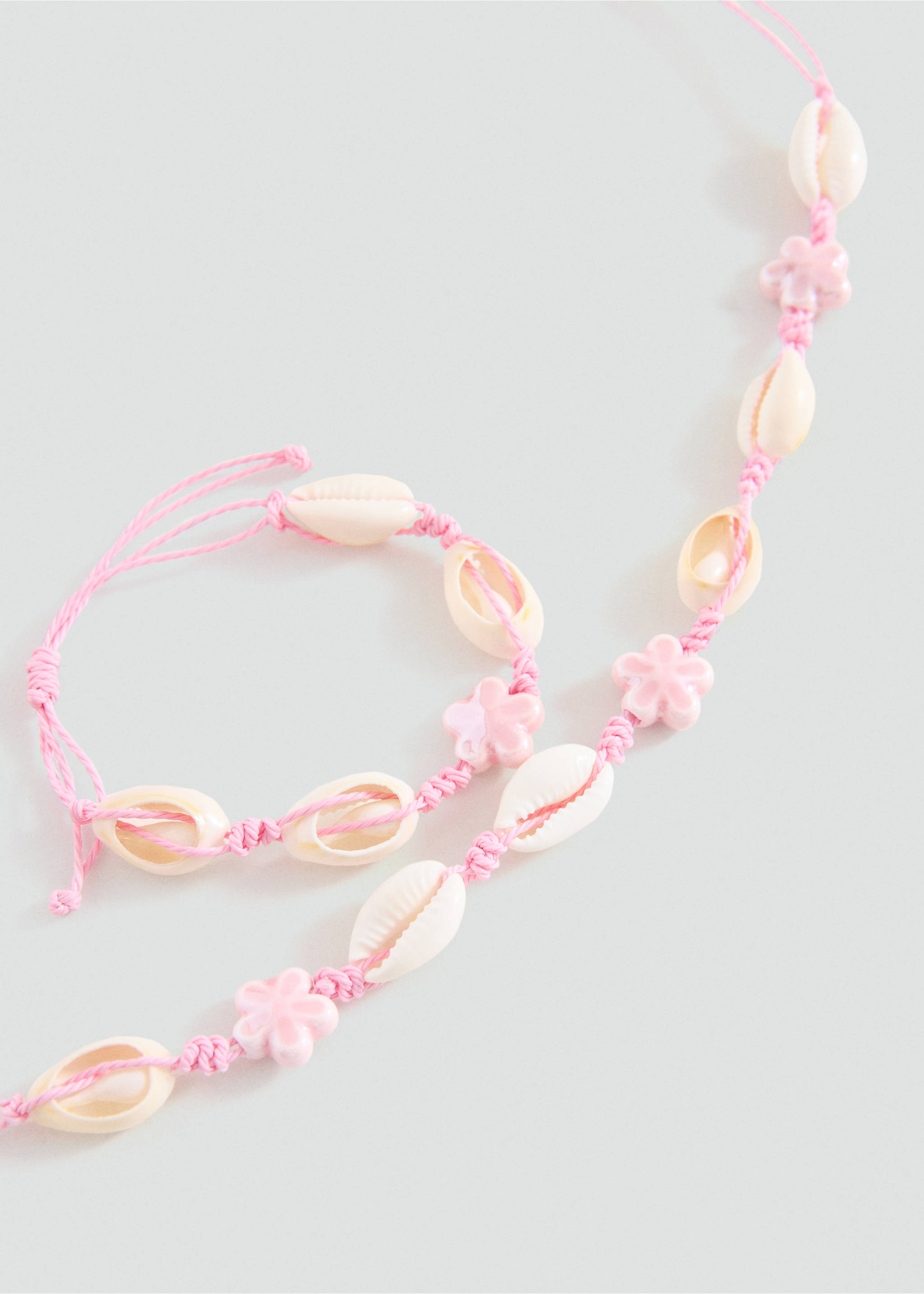 Bracelet necklace pack - Medium plane, Pale Pink. Ref: 27014784-00.