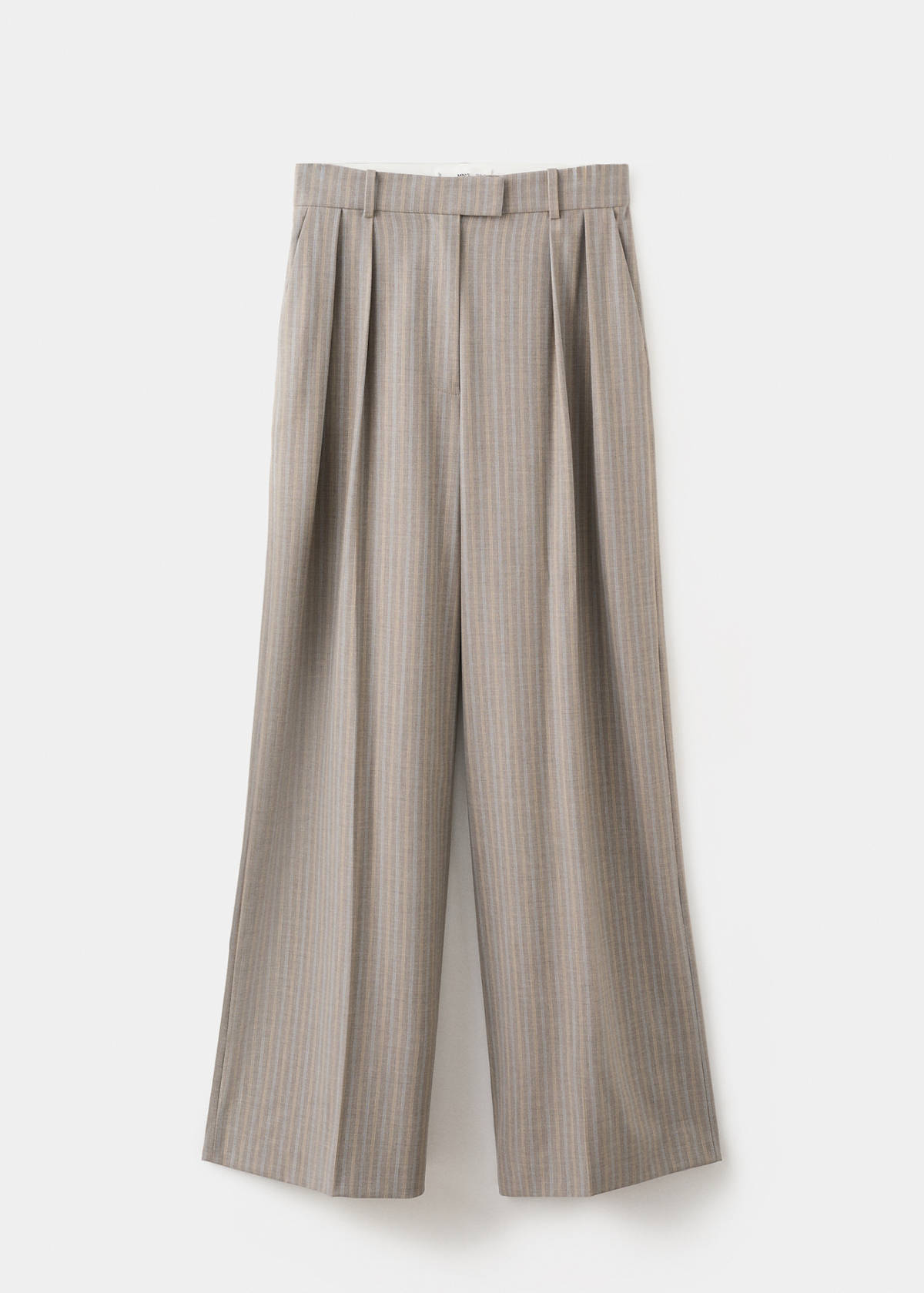 Wool blend suit trousers — Medium Brown