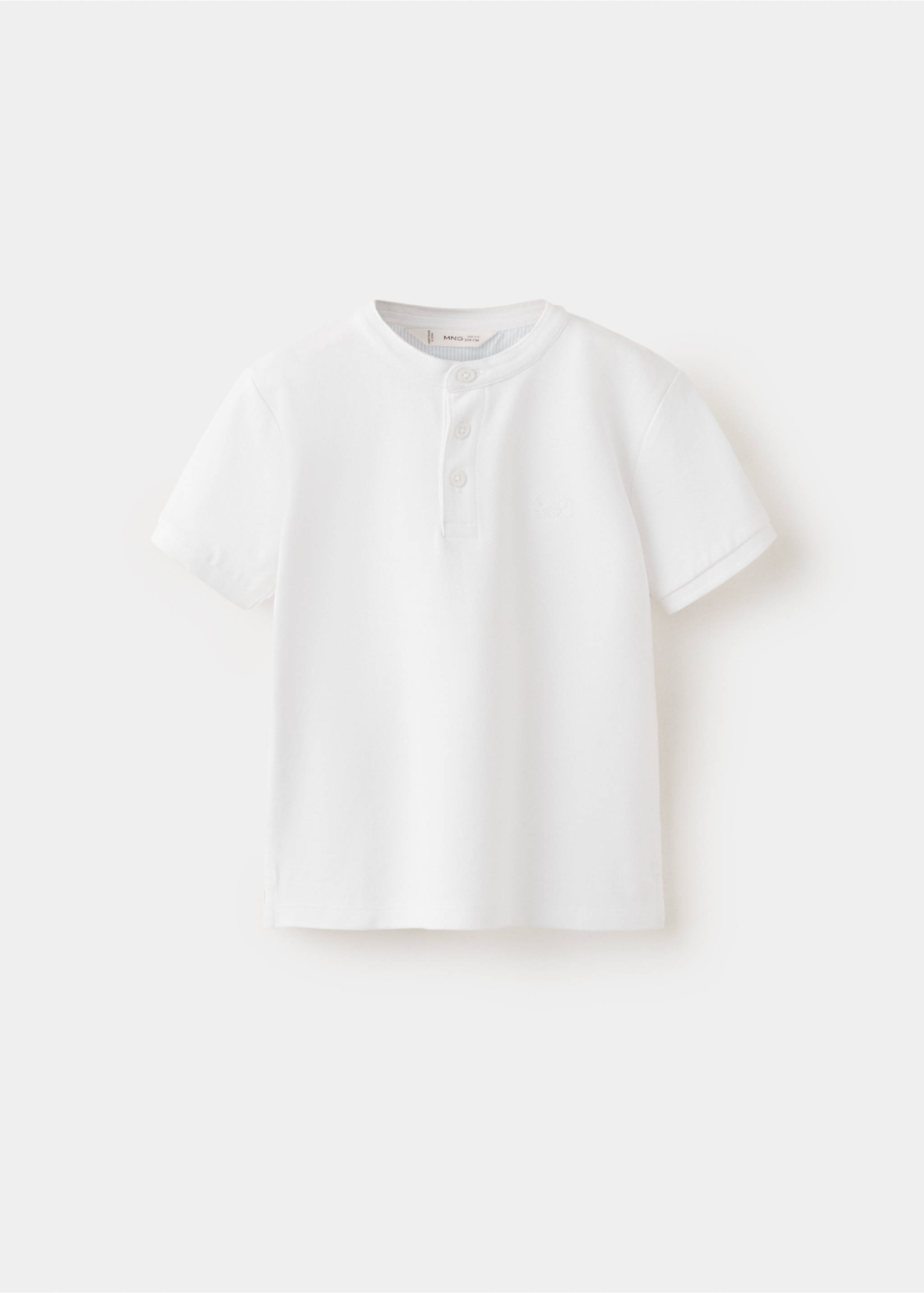 Polo algodón detalle bordado - Artículo sin modelo, Blanco. Ref: 27015145-00.