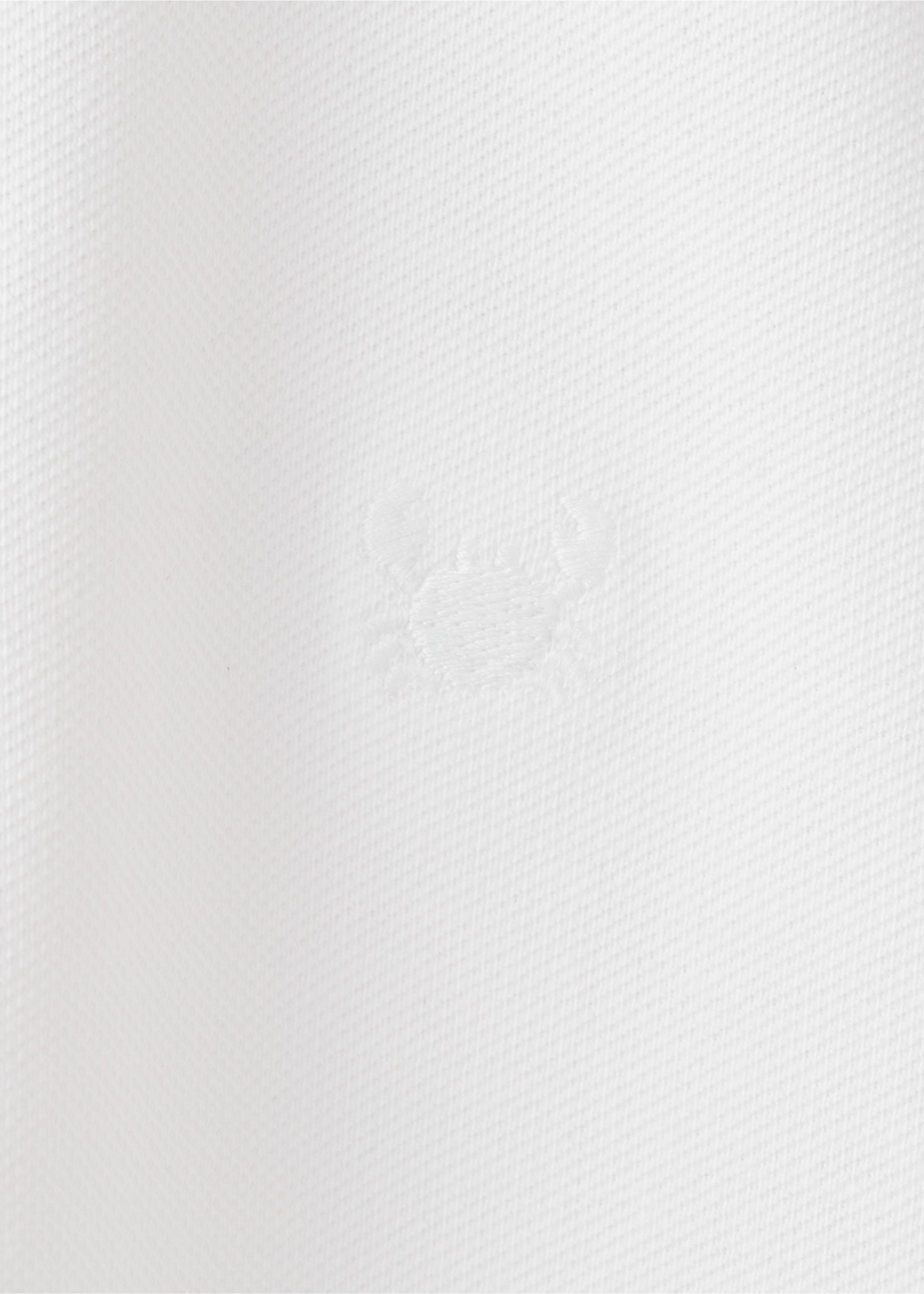 Polo algodón detalle bordado - Detalle del artículo 0, Blanco. Ref: 27015145-00.