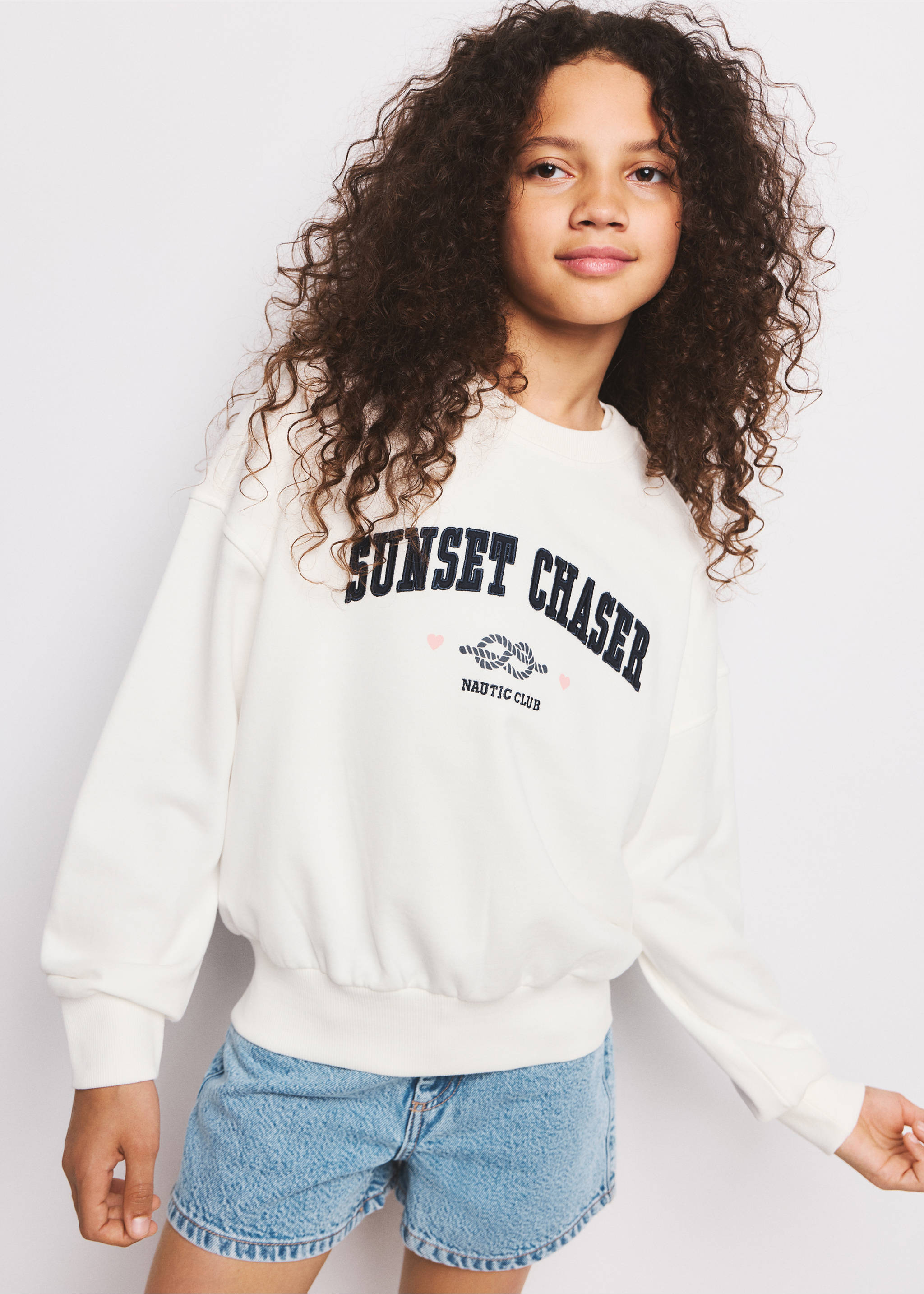 Printed cotton sweatshirt - General plane, Off White. Ref: 27015147-00.