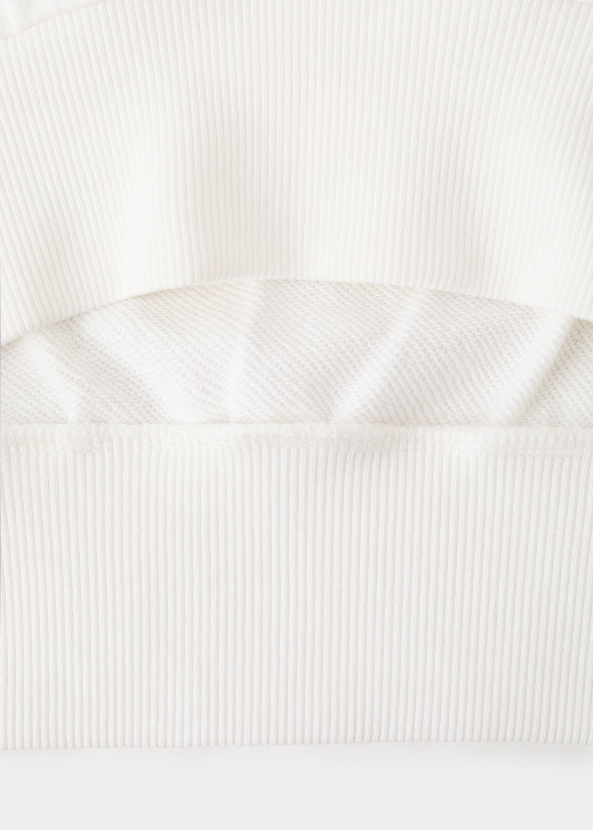 Printed cotton sweatshirt - Details of the article 0, Off White. Ref: 27015147-00.