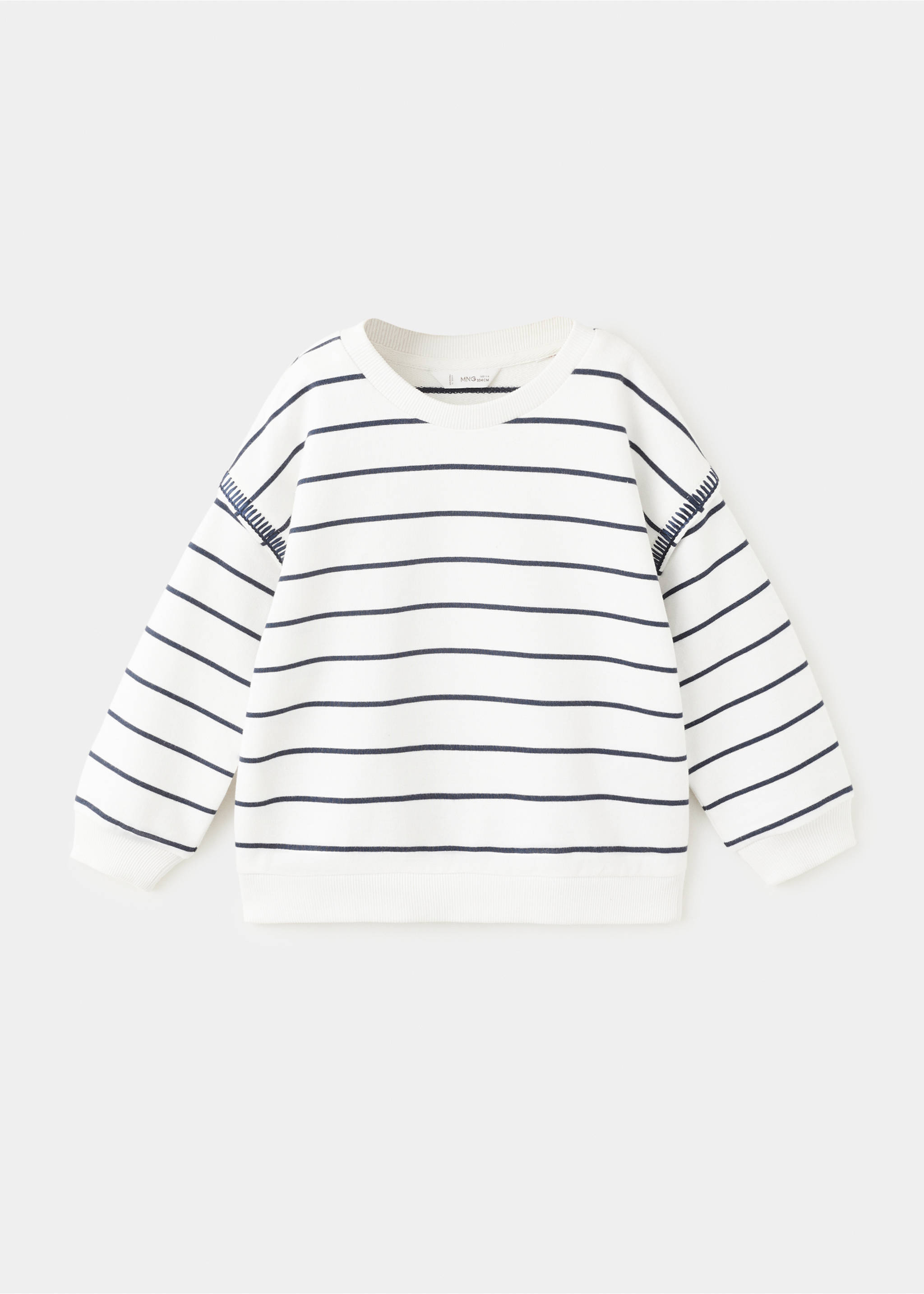 Sudadera algodón rayas - Artículo sin modelo, Blanco roto. Ref: 27015148-00.