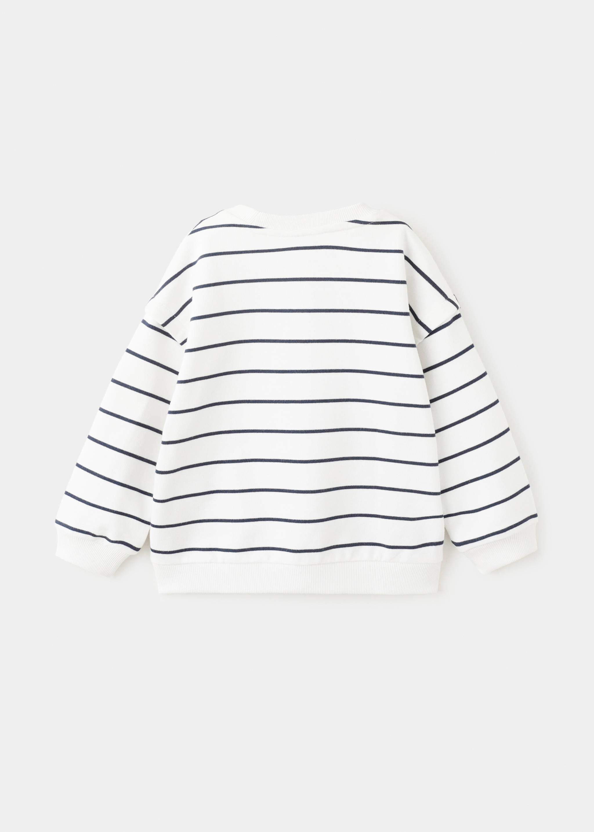 Sudadera algodón rayas - Reverso del artículo