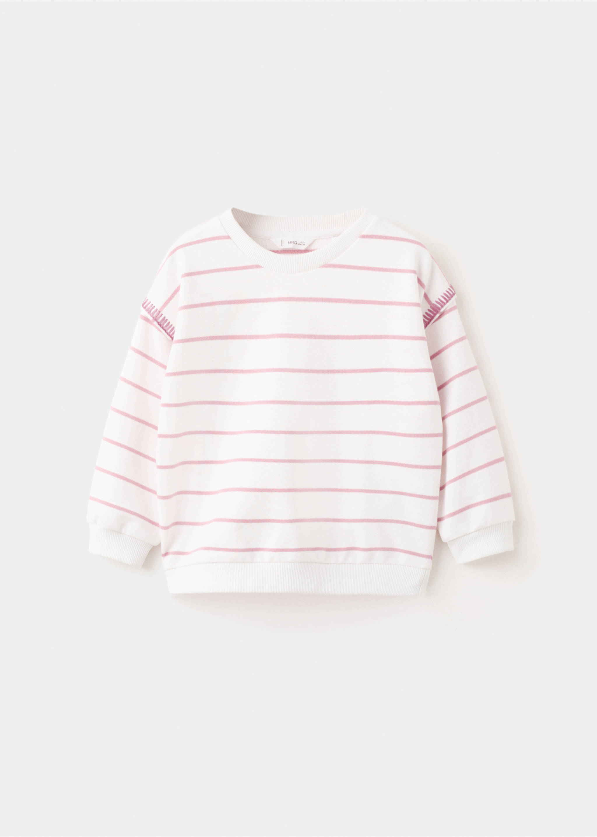 Sudadera algodón rayas - Artículo sin modelo, Rosa. Ref: 27015148-00.