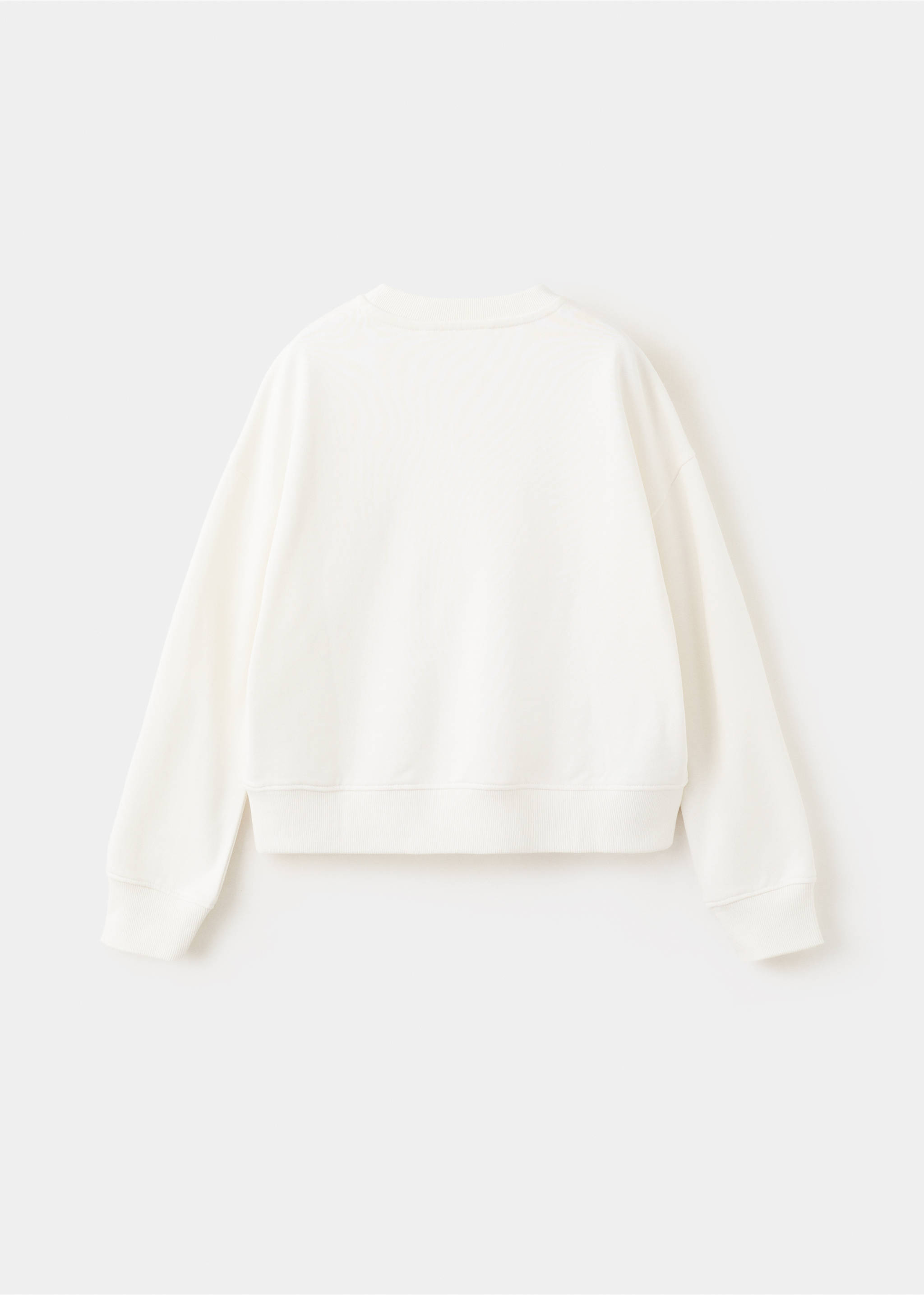 Cotton sweatshirt with text - Reverse of the article, Off White. Ref: 27015149-00.