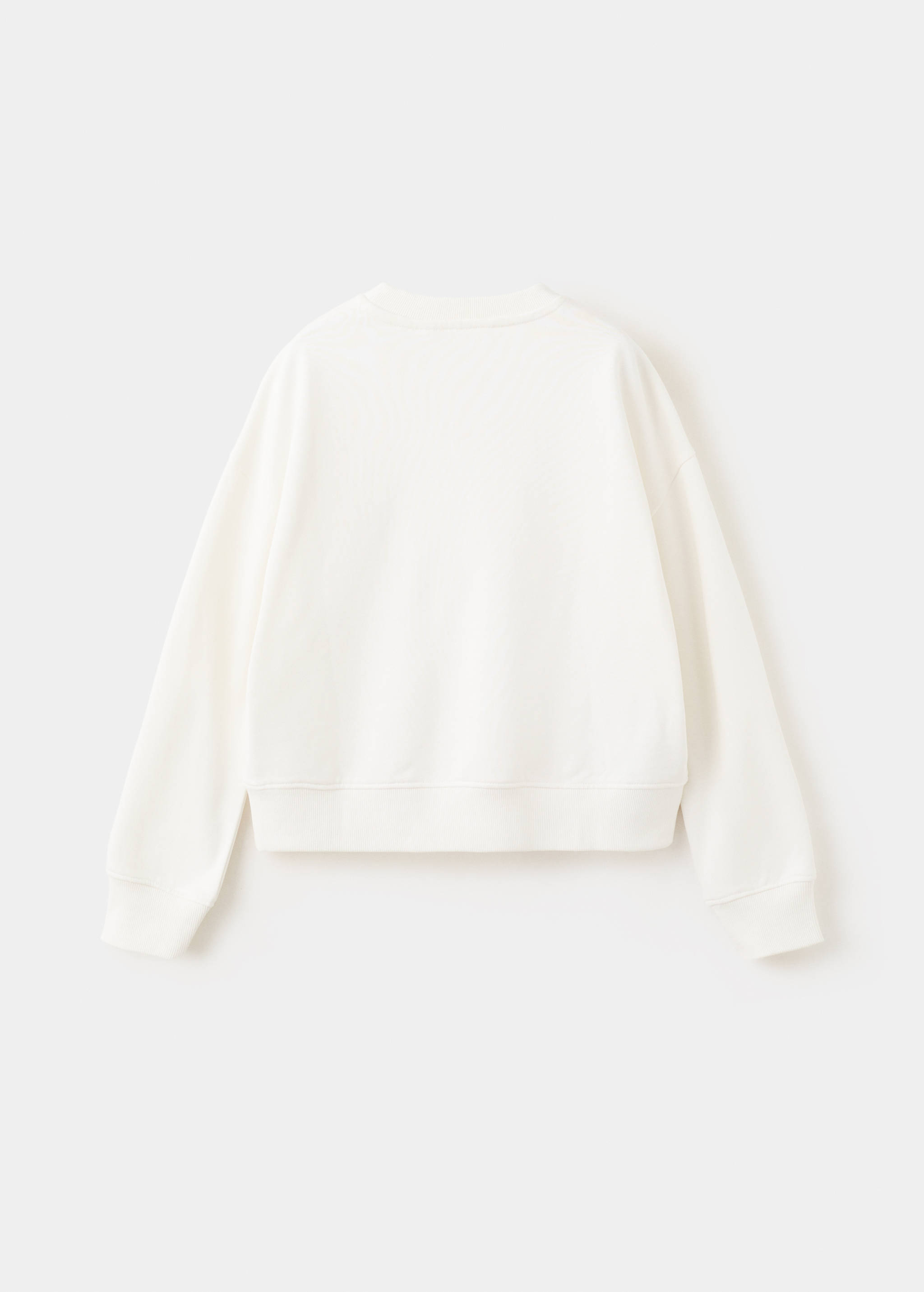 Cotton sweatshirt with text - Reverse of the article