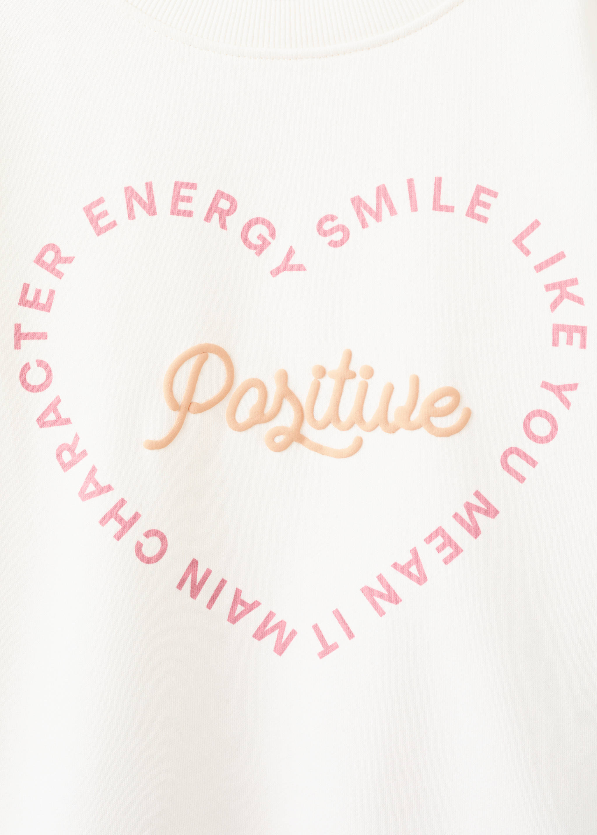 Cotton sweatshirt with text - Details of the article 8