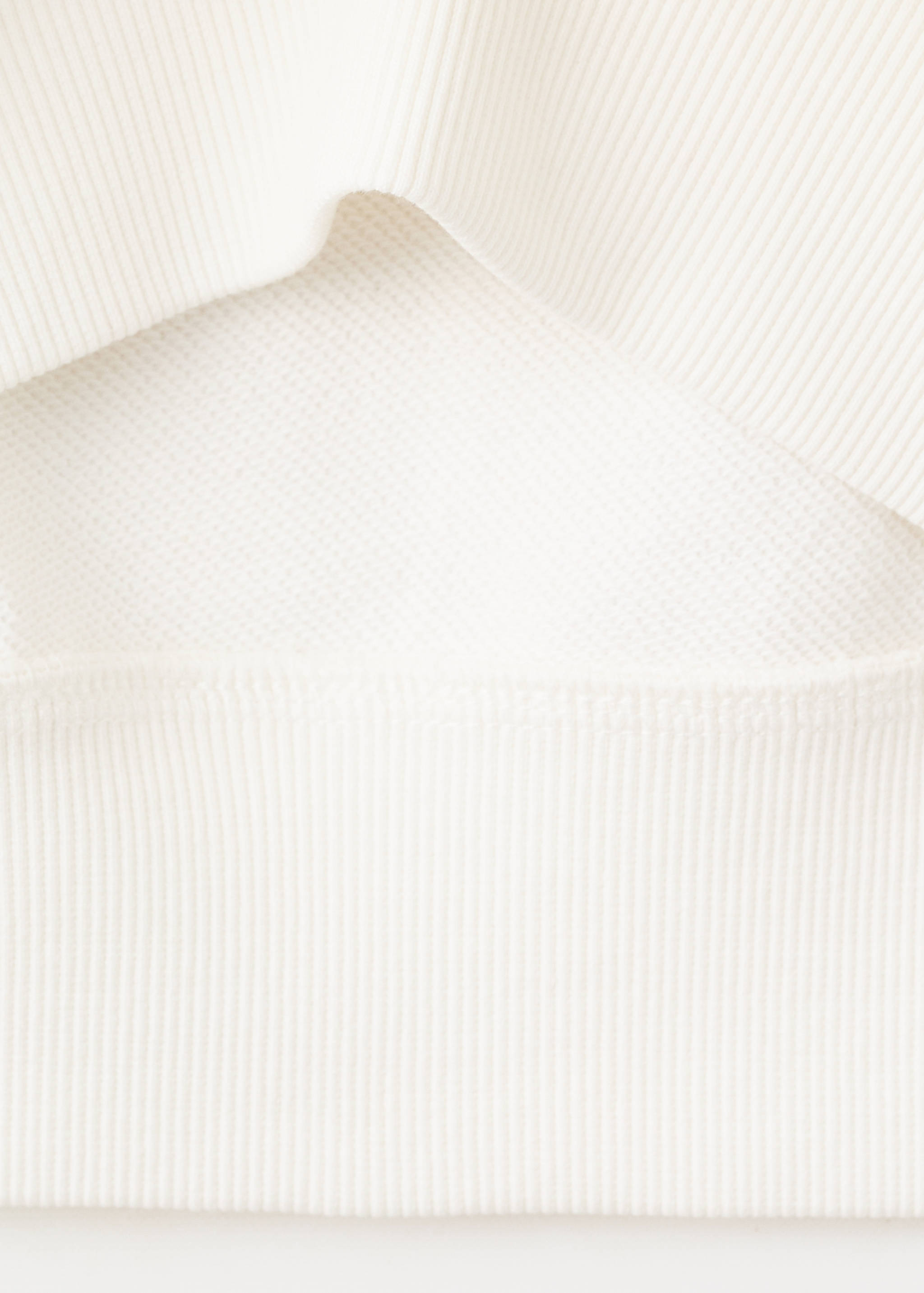 Cotton sweatshirt with text - Details of the article 0