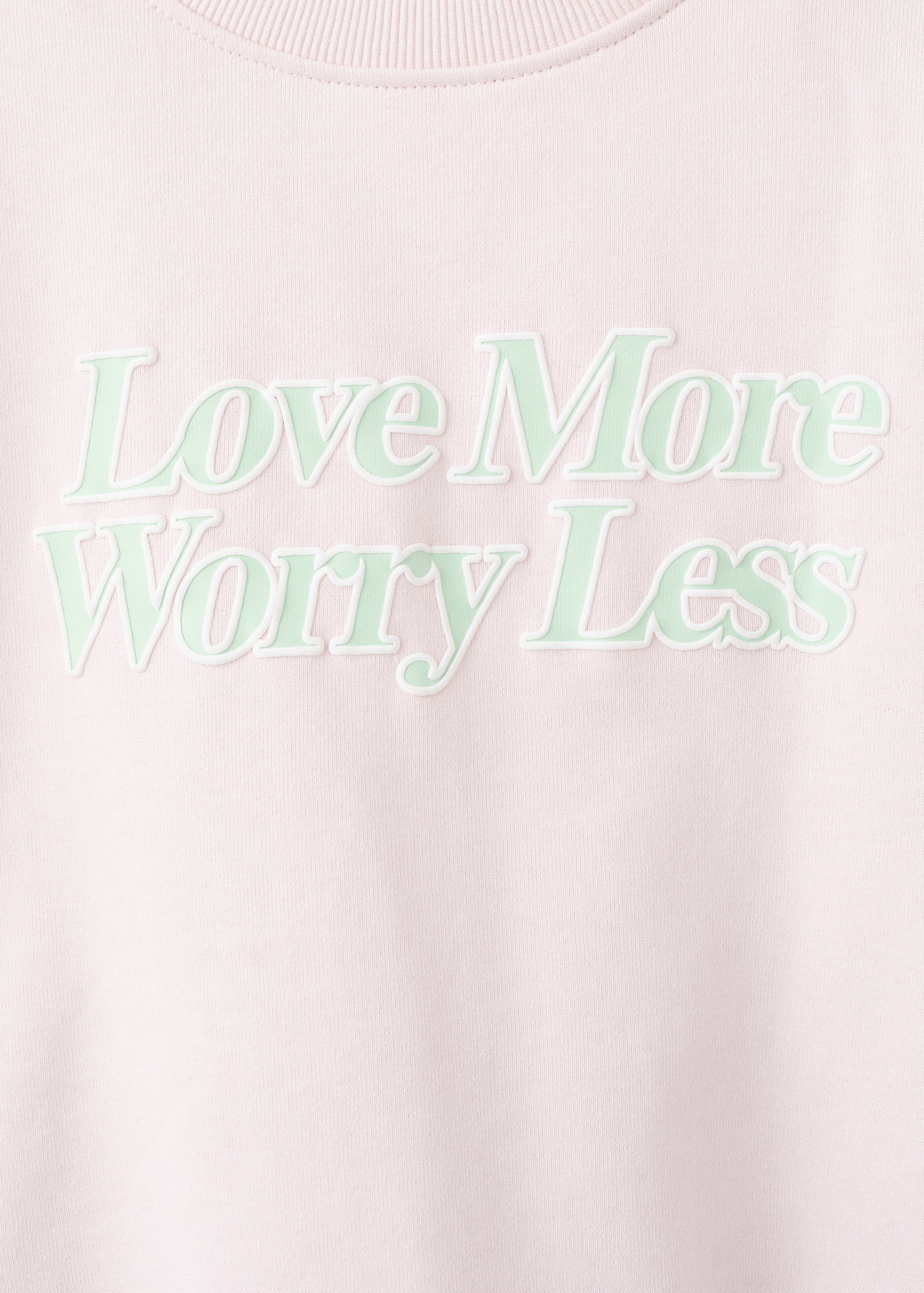 Cotton sweatshirt with text - Details of the article 8