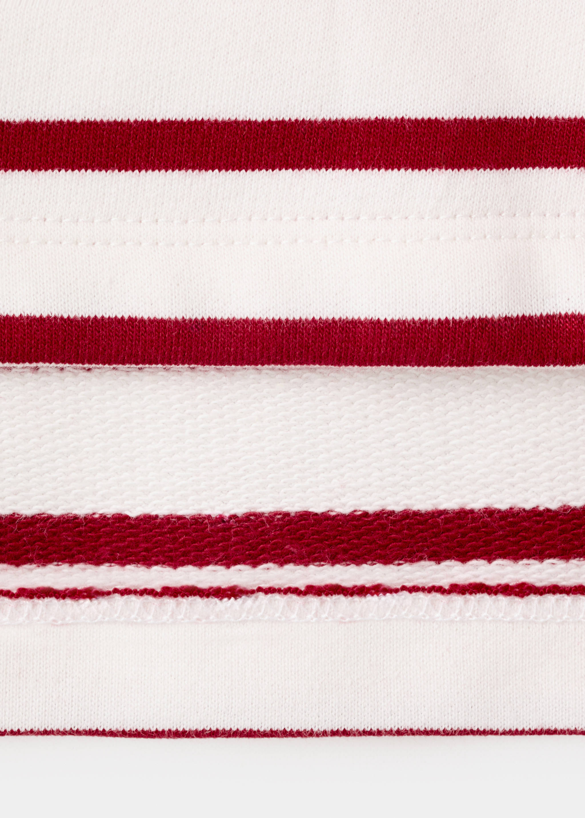 Striped hooded sweatshirt - Details of the article 0