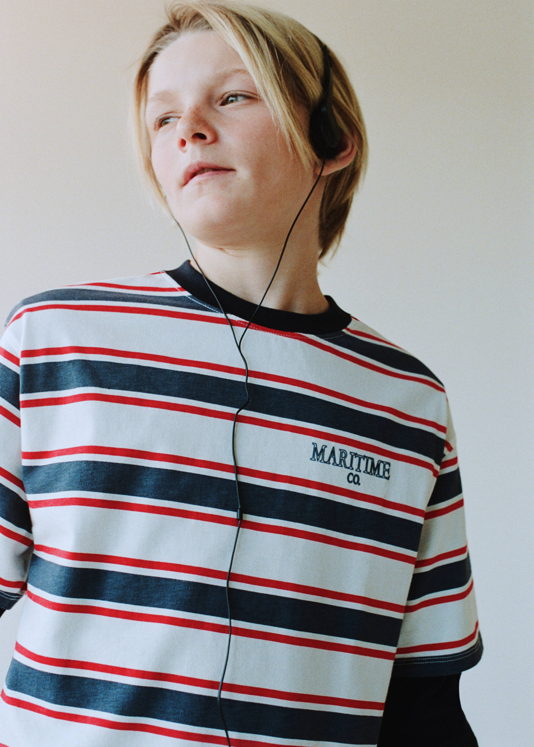 Striped cotton T-shirt - Details of the article 5