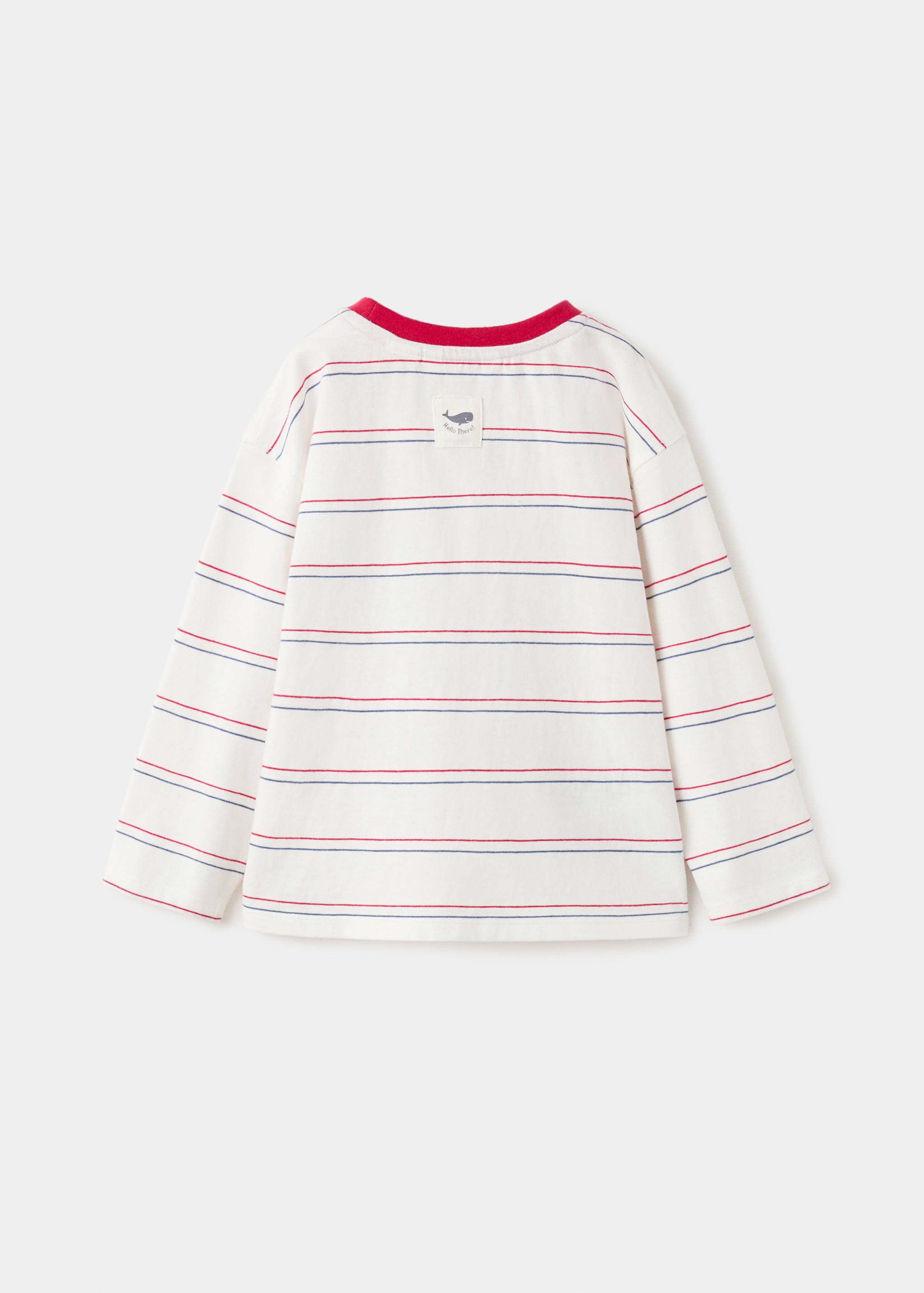 Camiseta algodón rayas - Reverso del artículo