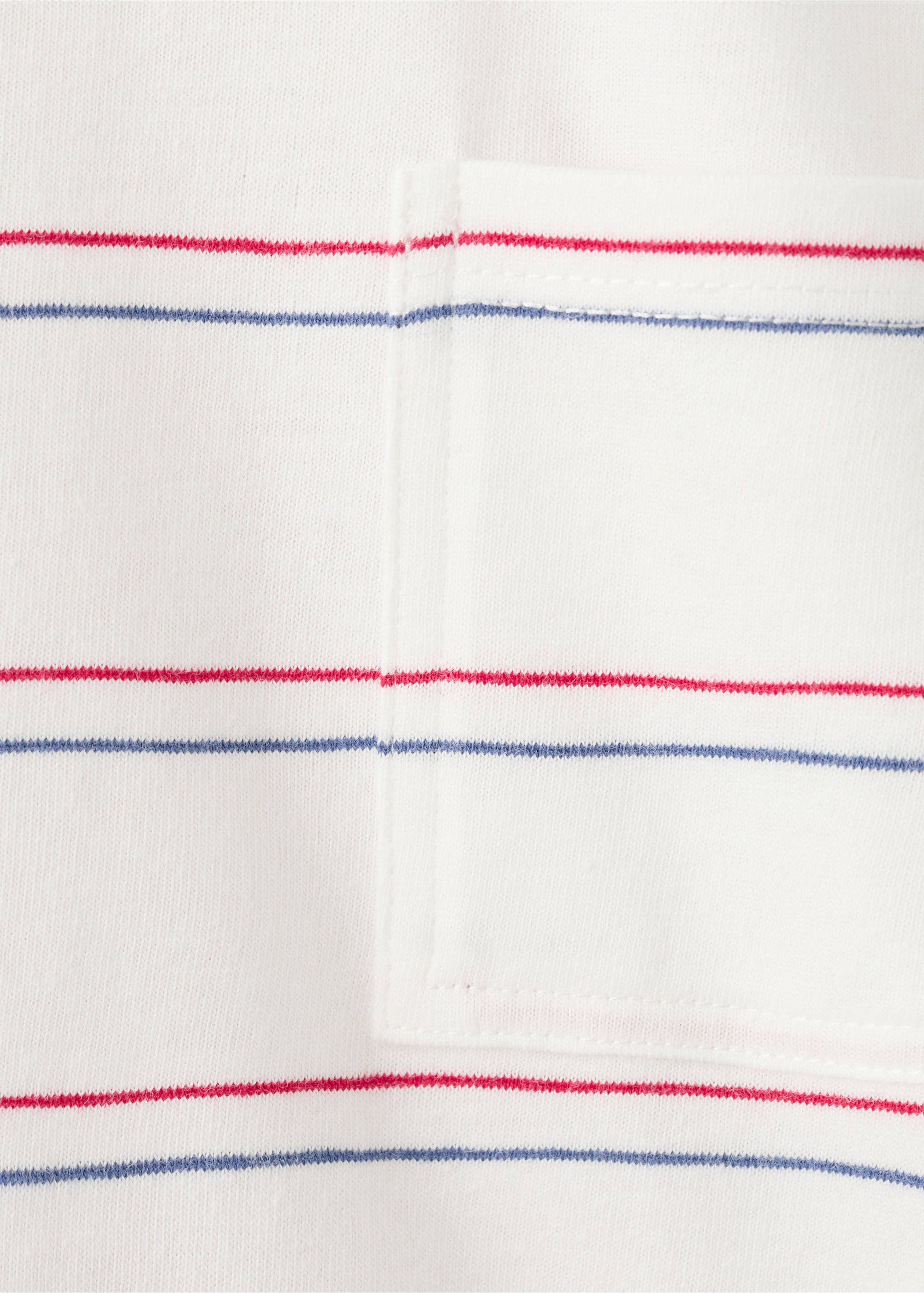 Camiseta algodón rayas - Detalle del artículo 0, Rojo. Ref: 27015157-00.