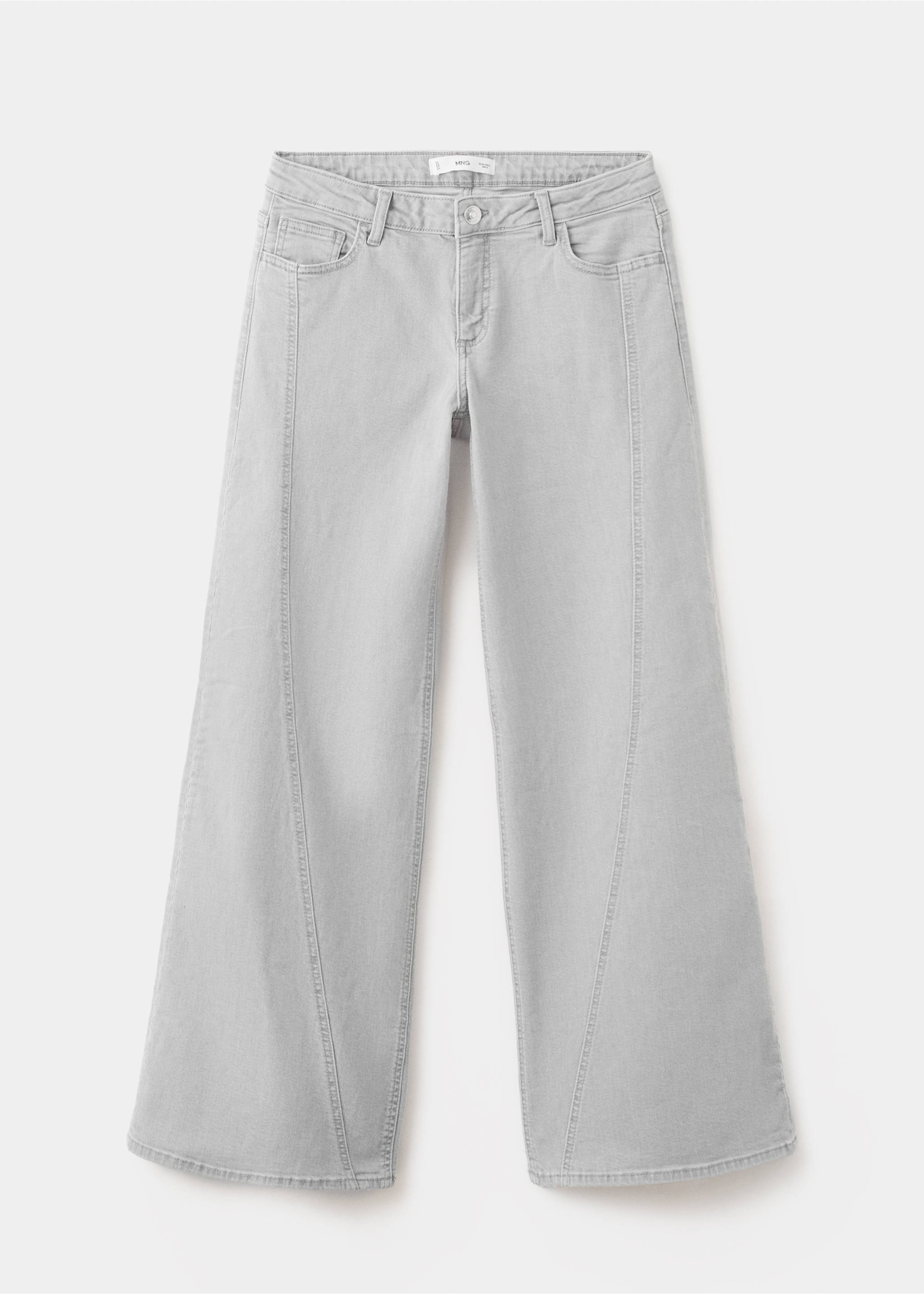 Jeans wide leg costura - Artículo sin modelo, Gris. Ref: 27015159-00.