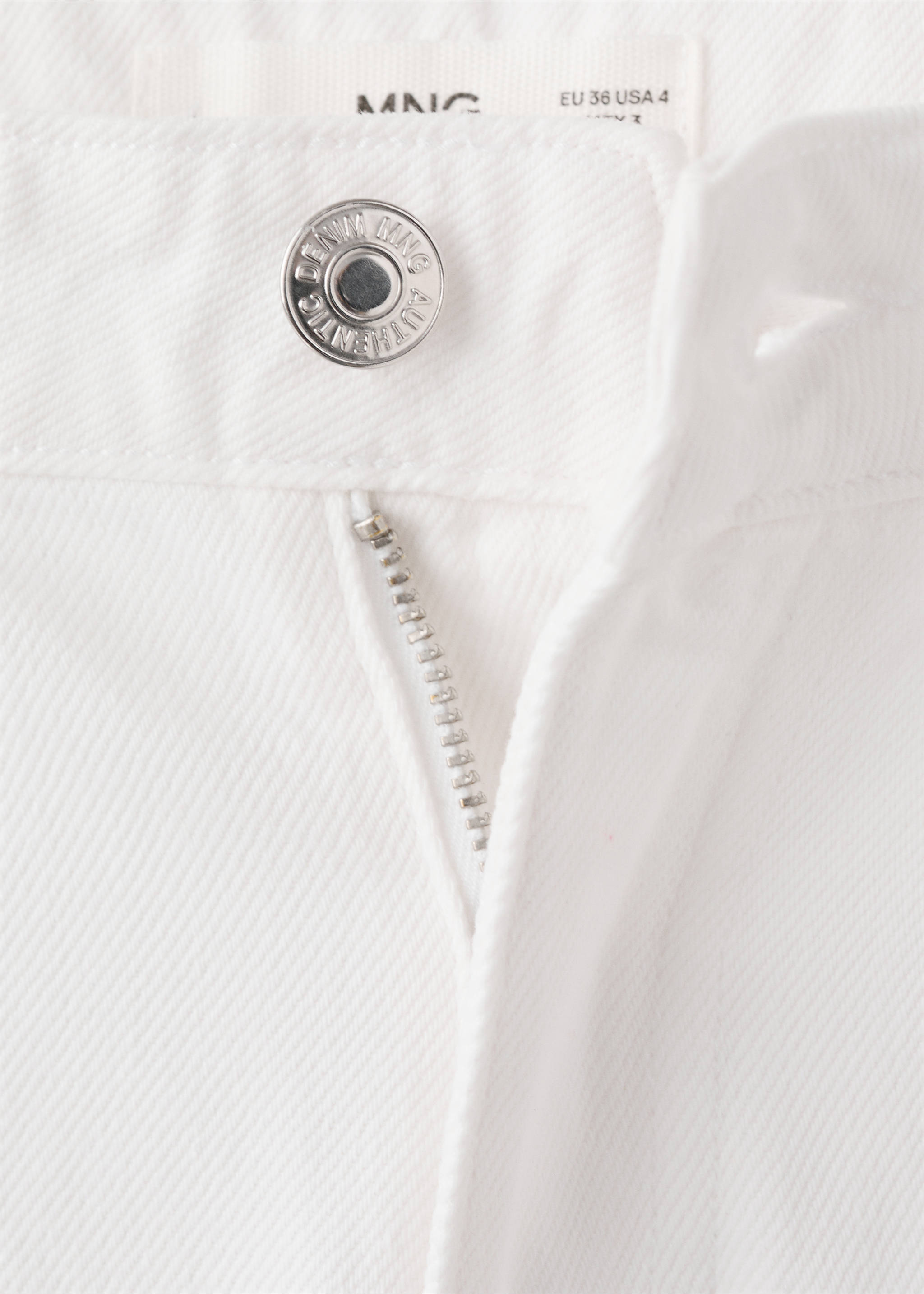 Jean wide leg removable scarf - Details of the article 8, Off White. Ref: 27015160-00.