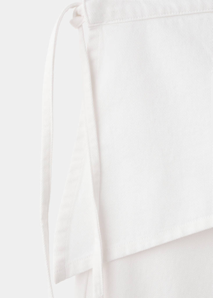 Jean wide leg removable scarf — Off White