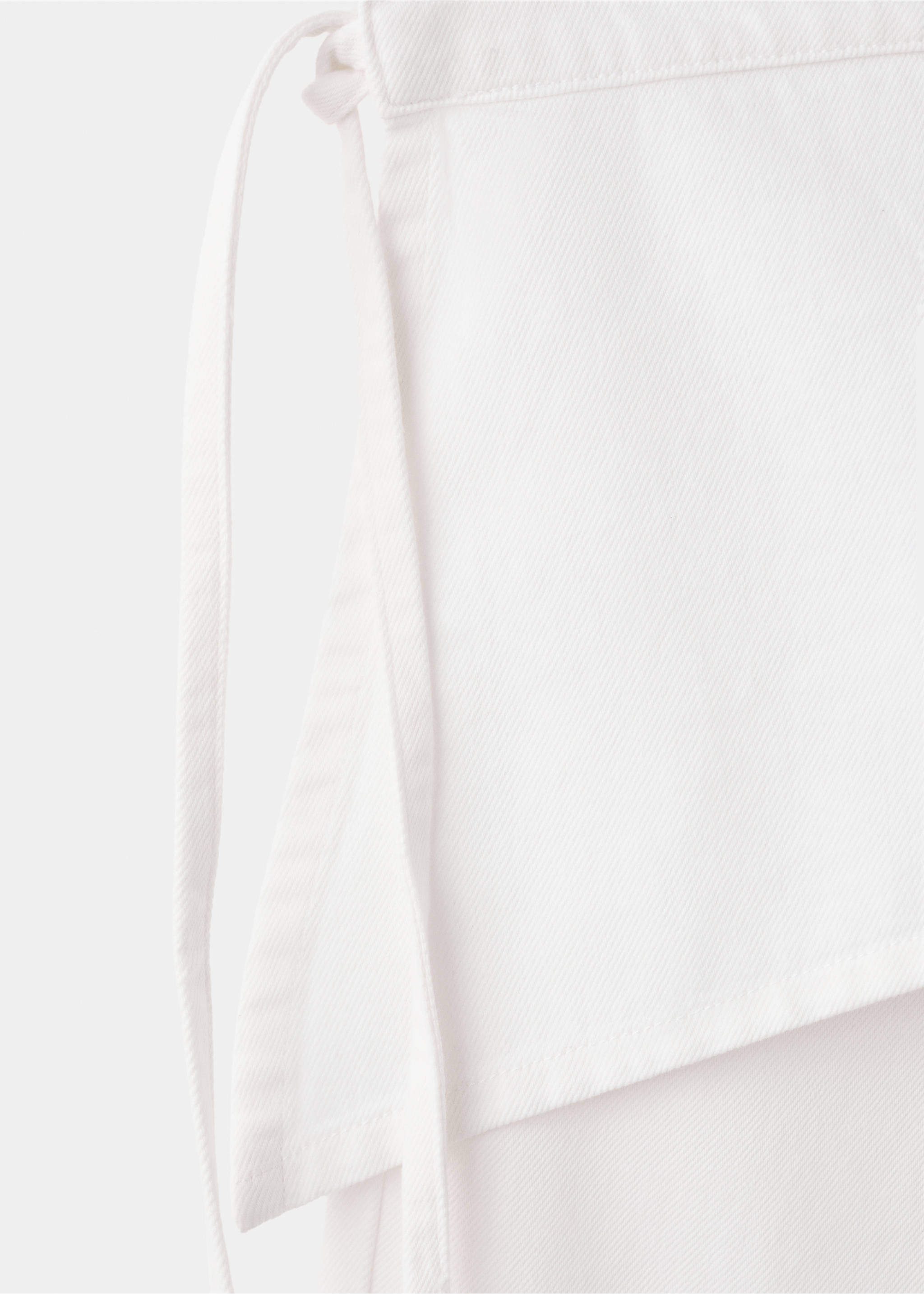 Jean wide leg removable scarf - Details of the article 0, Off White. Ref: 27015160-00.