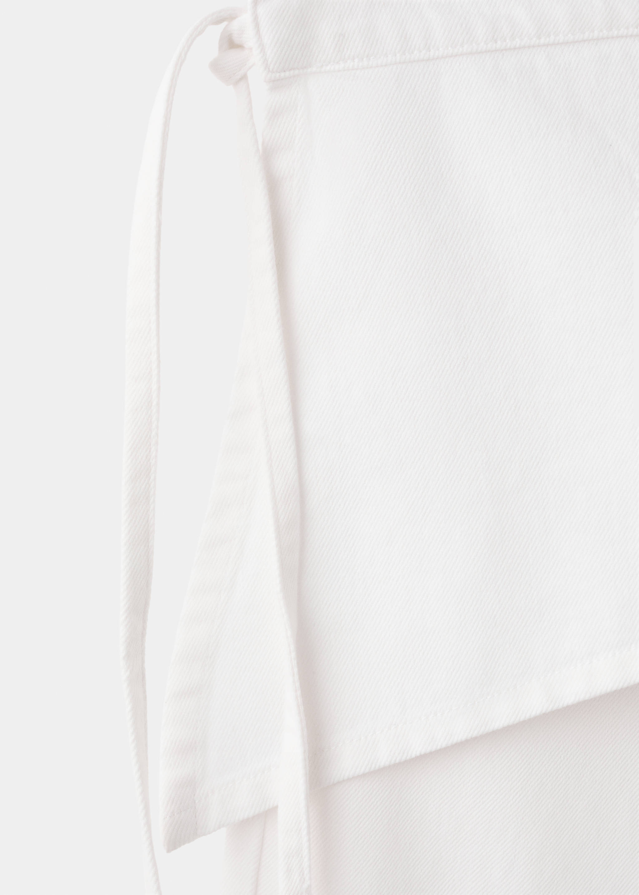 Jean wide leg removable scarf - Details of the article 0