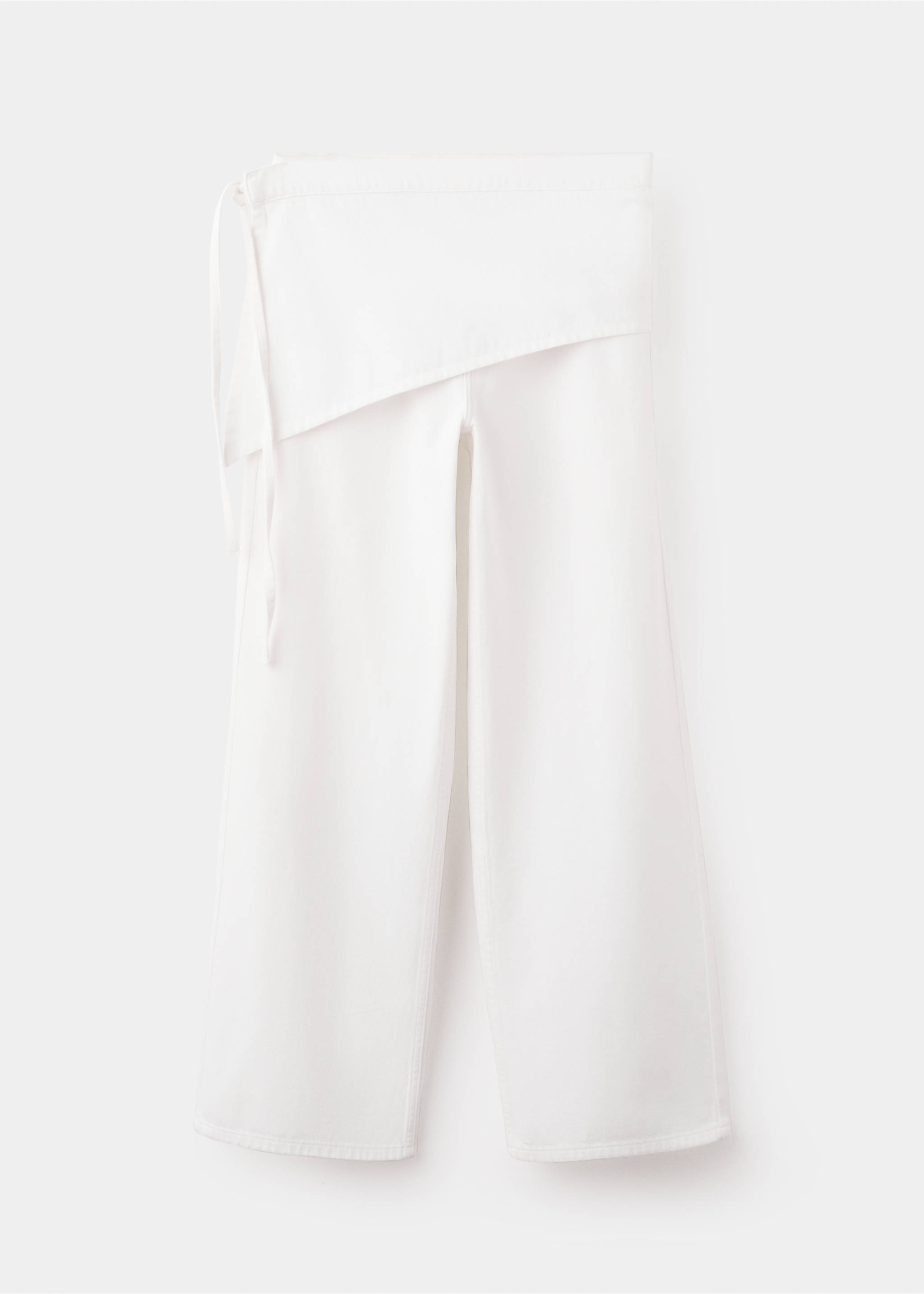 Jean wide leg pañuelo extraíble - Artículo sin modelo, Blanco roto. Ref: 27015160-00.