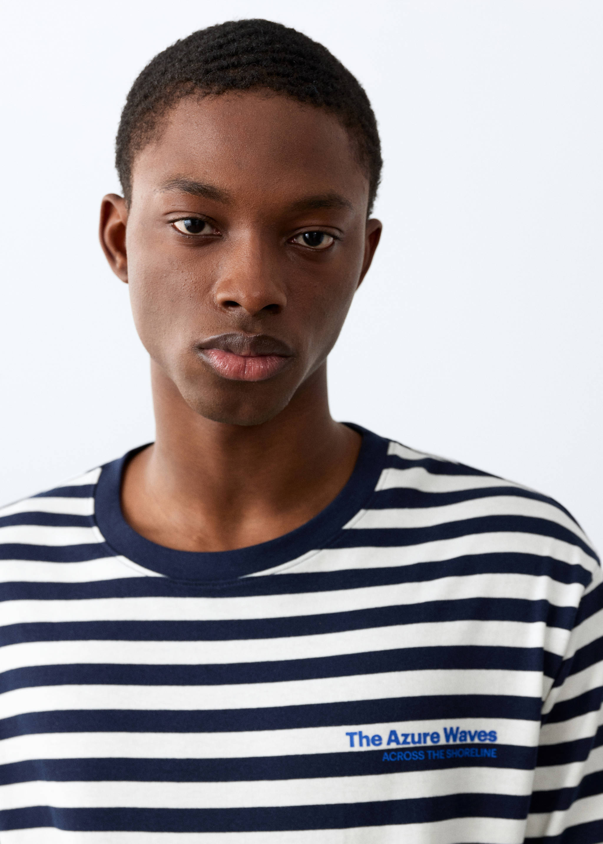 Camiseta rayas estampada - Detalle del artículo 1