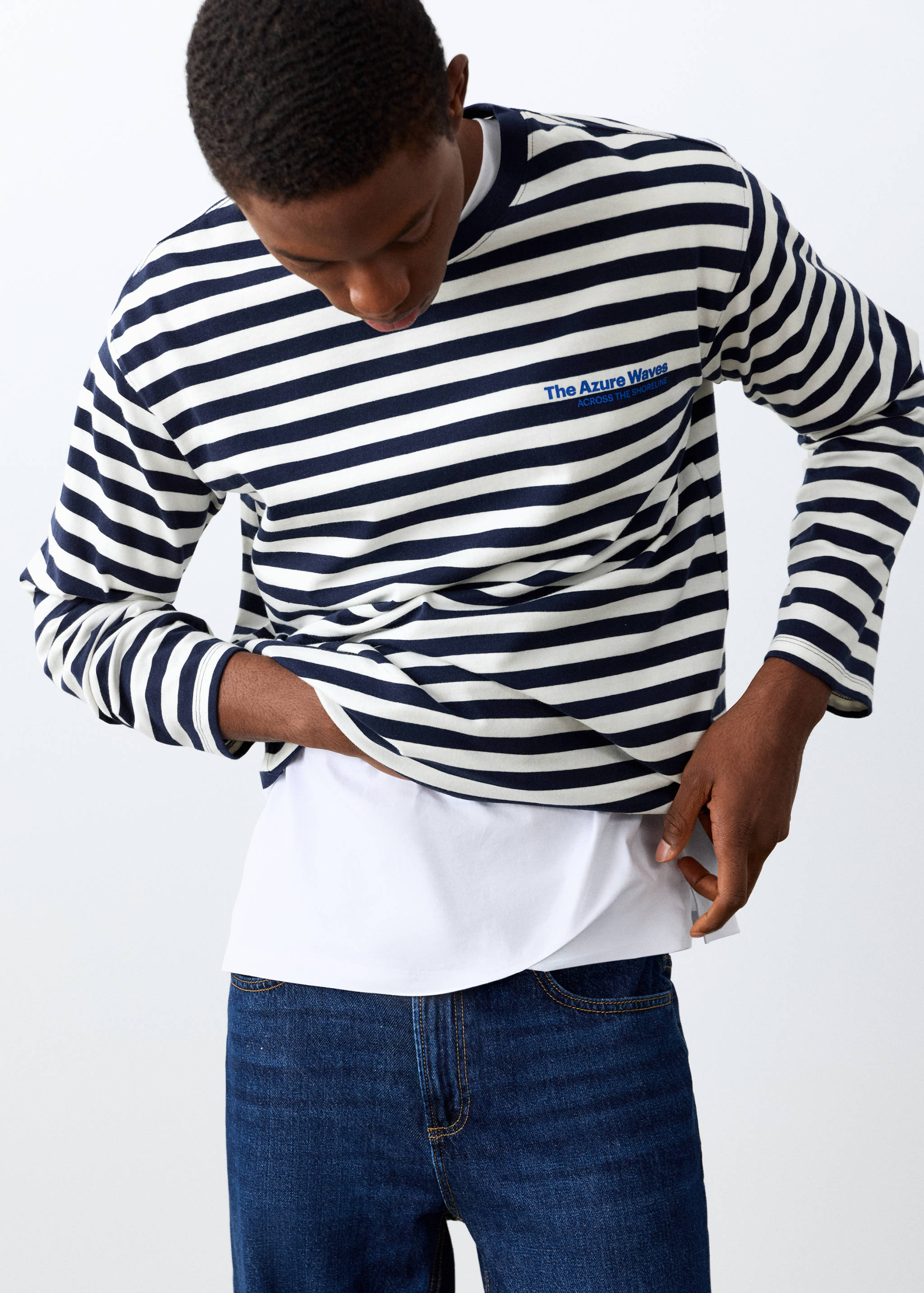 Camiseta rayas estampada - Detalle del artículo 2