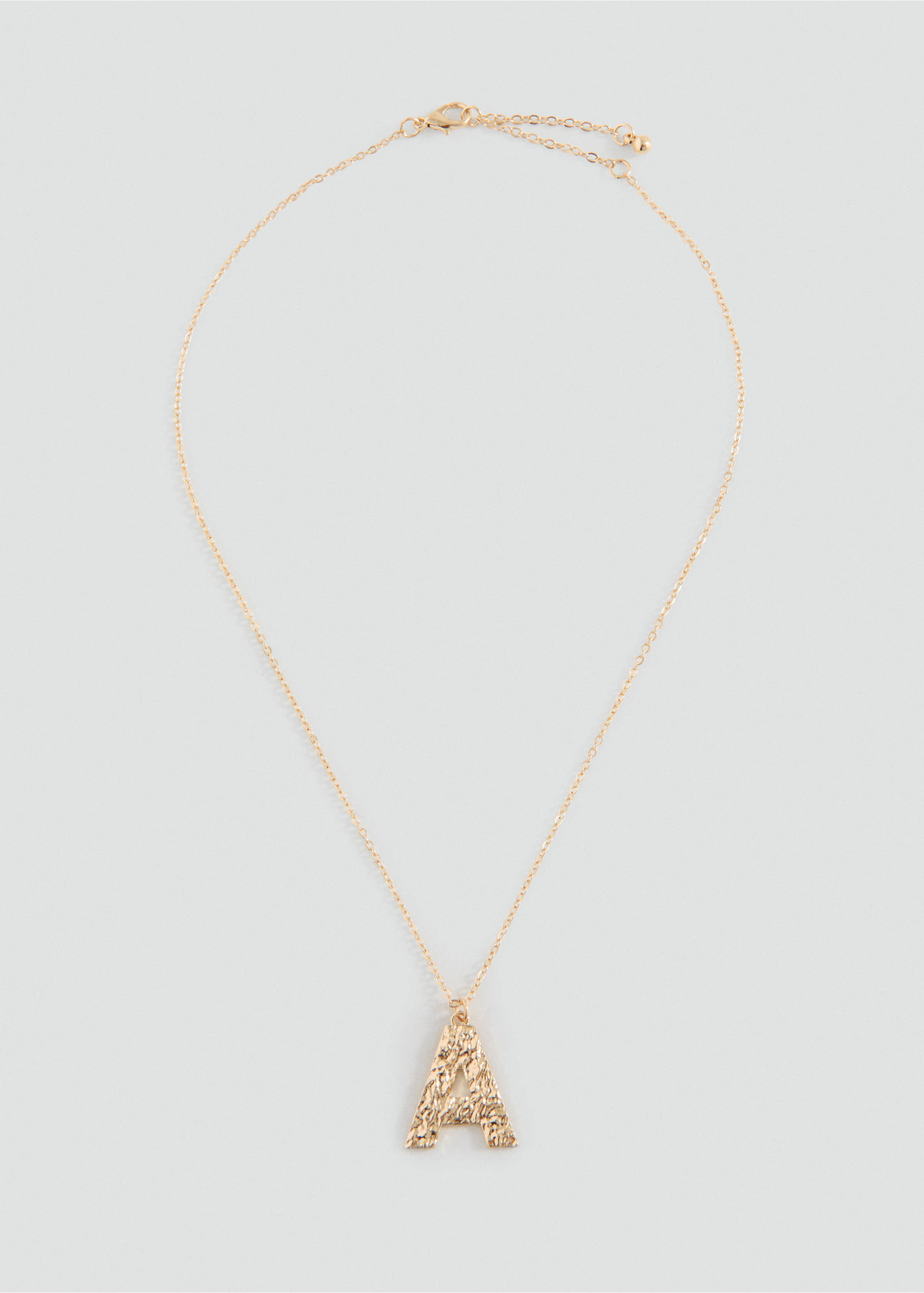 Letter Pendant Necklace - Article without model, Gold. Ref: 27015165-00.
