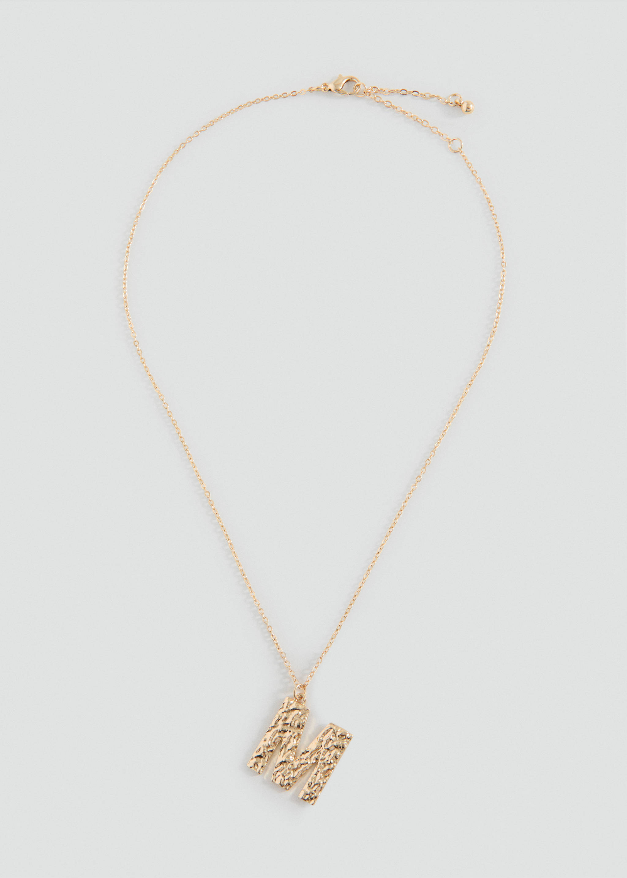 Letter Pendant Necklace - Article without model, Gold. Ref: 27015166-00.