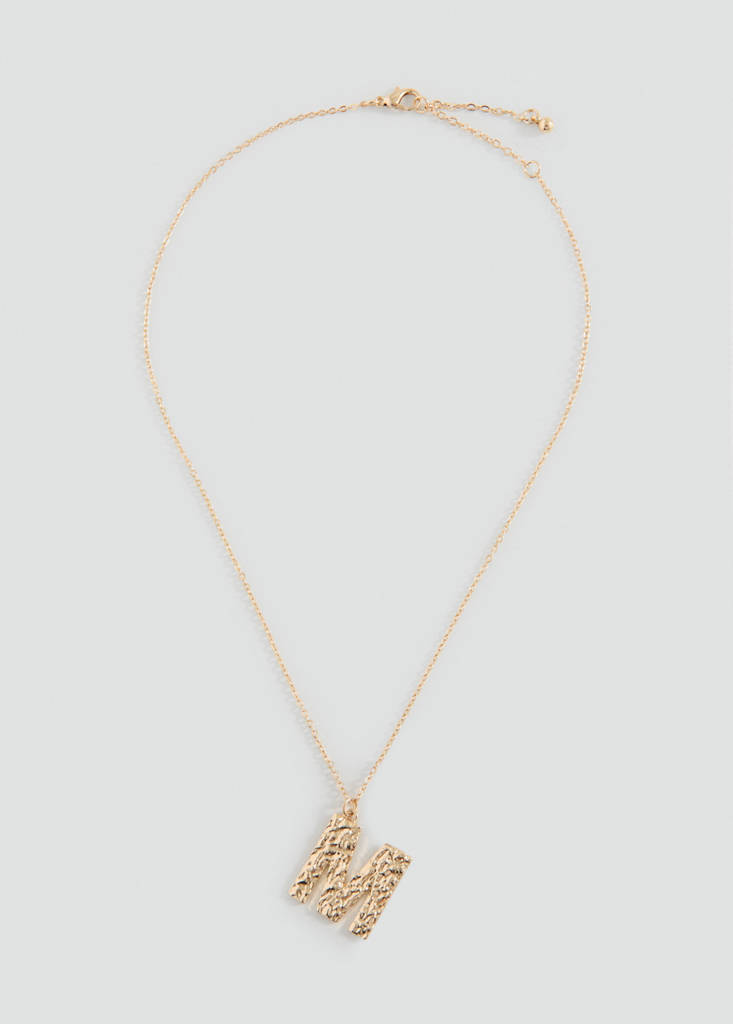 Letter Pendant Necklace — Gold