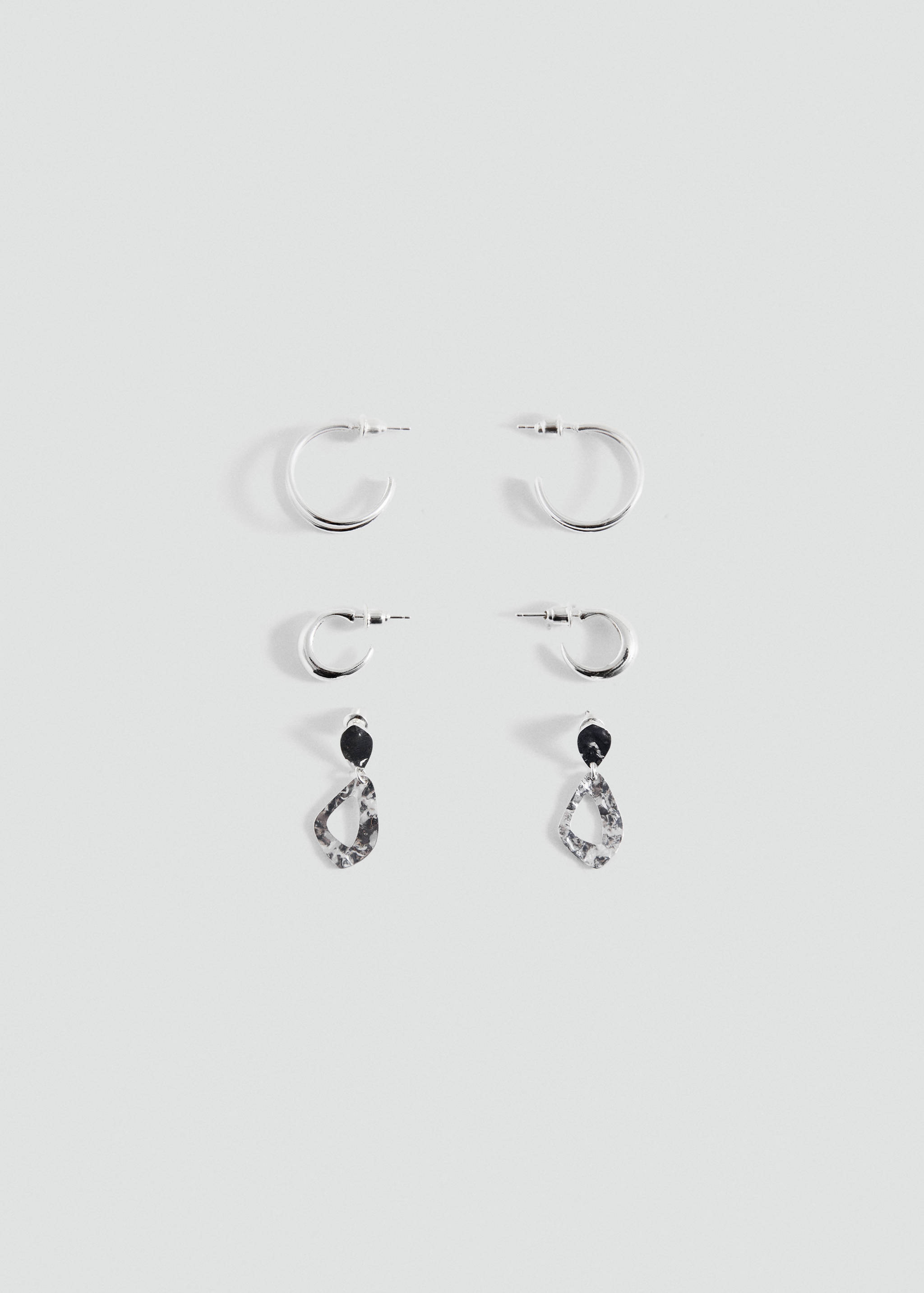 Pack of 3 combined earrings - Article without model