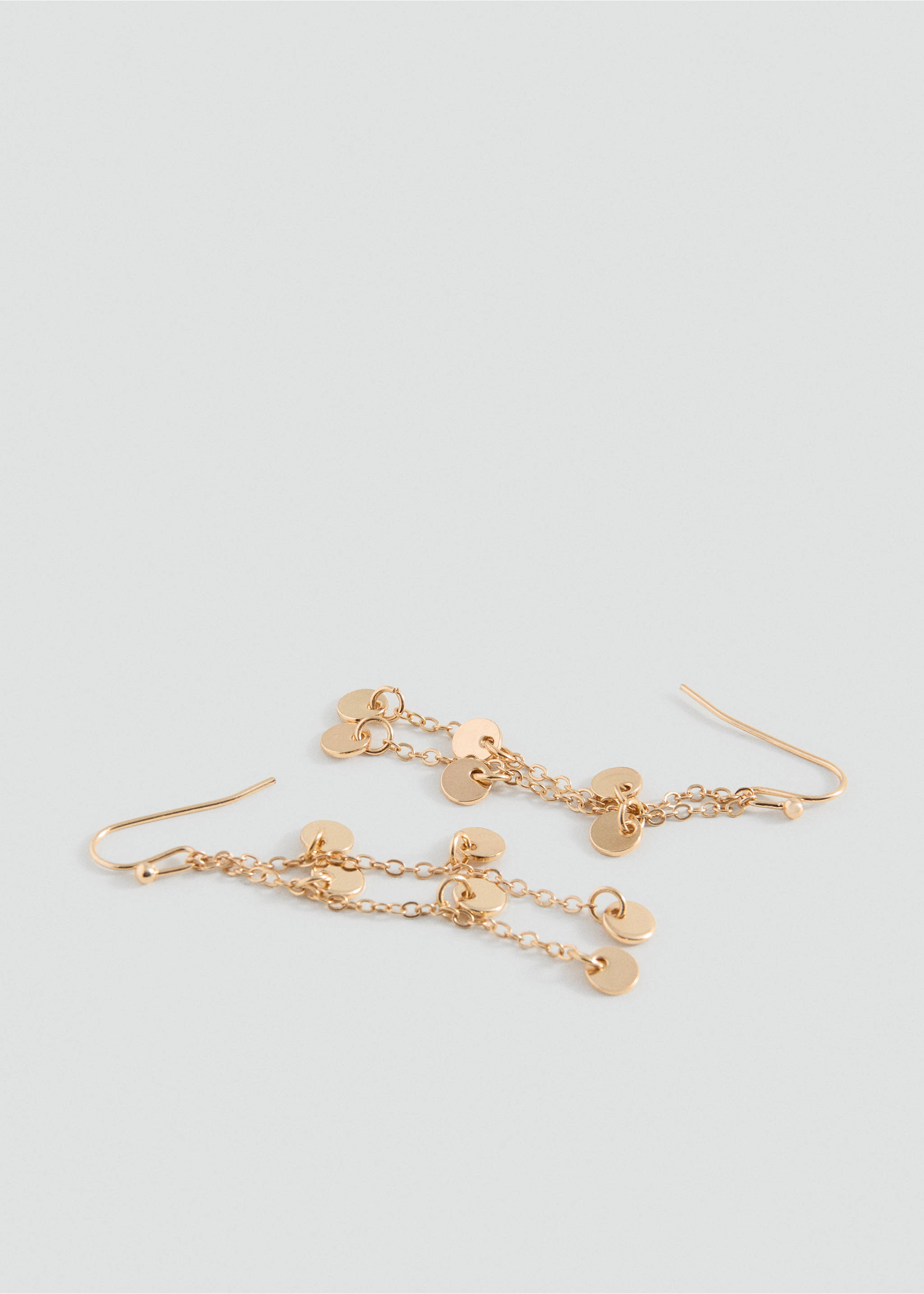 Beaded drop earrings - Medium plane, Gold. Ref: 27015178-00.
