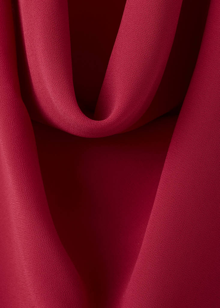 Halter-neck open-back dress — Red