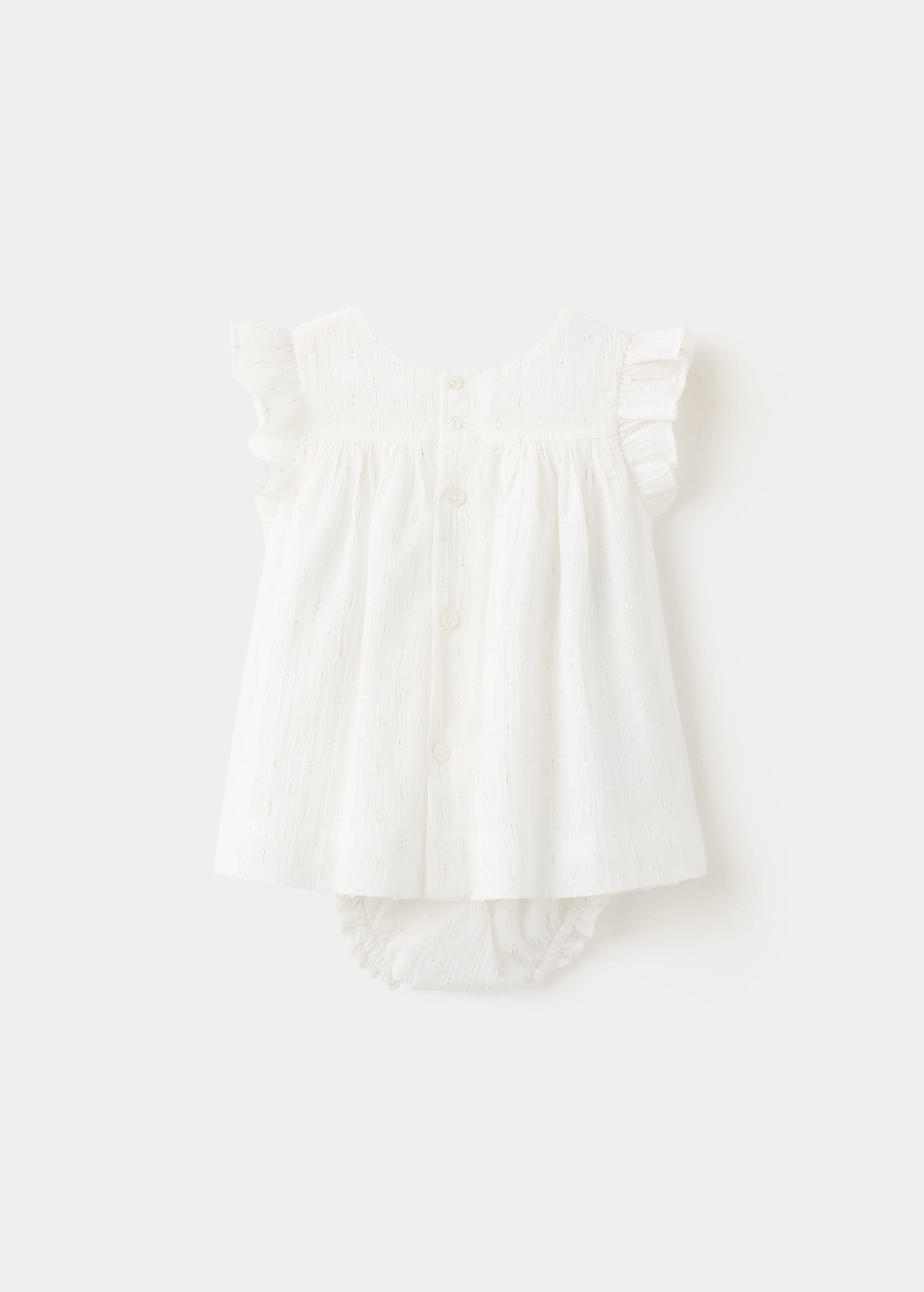 Vestido y ranita detalles bordados - Reverso del artículo